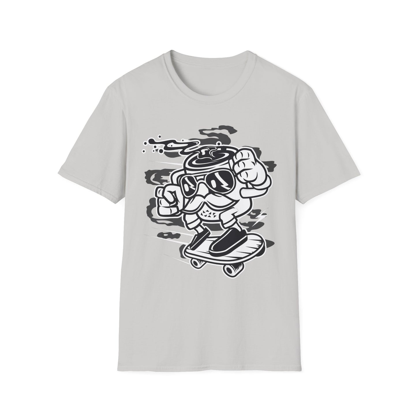 Unisex Cotton T-Shirt with Cartoon Graphic Design