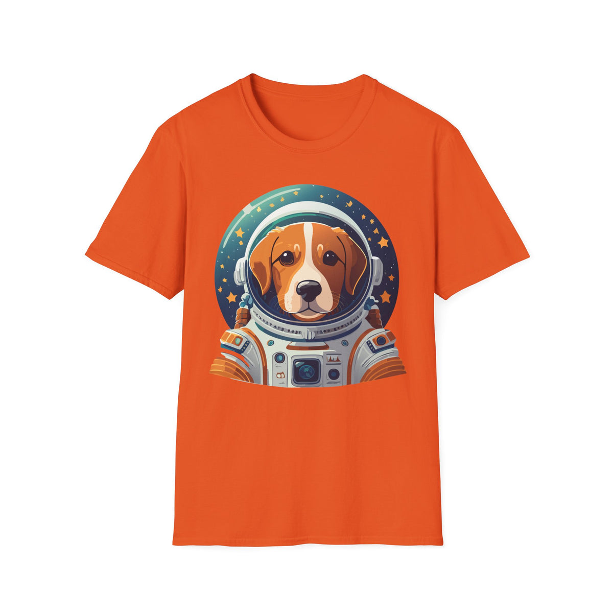 Beagle Astronaut Tee | Space Helmet Dog T-Shirt, Cute Cosmic Pet Illustration