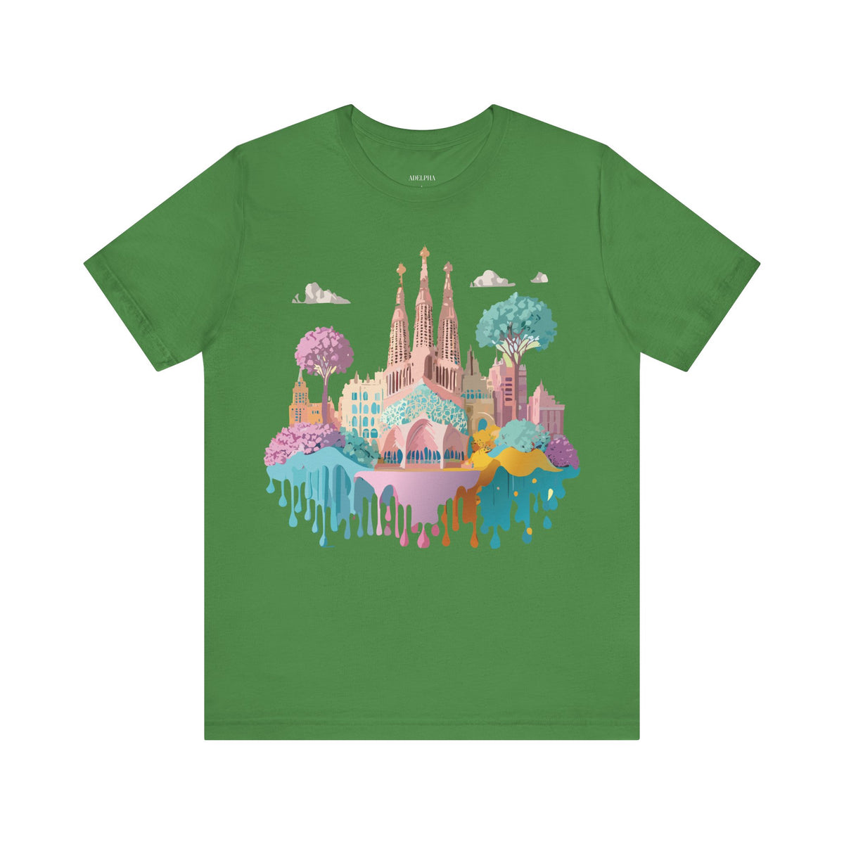 Graphic Unisex Cotton Bella+Canvas Tee Shirt with Barcelona