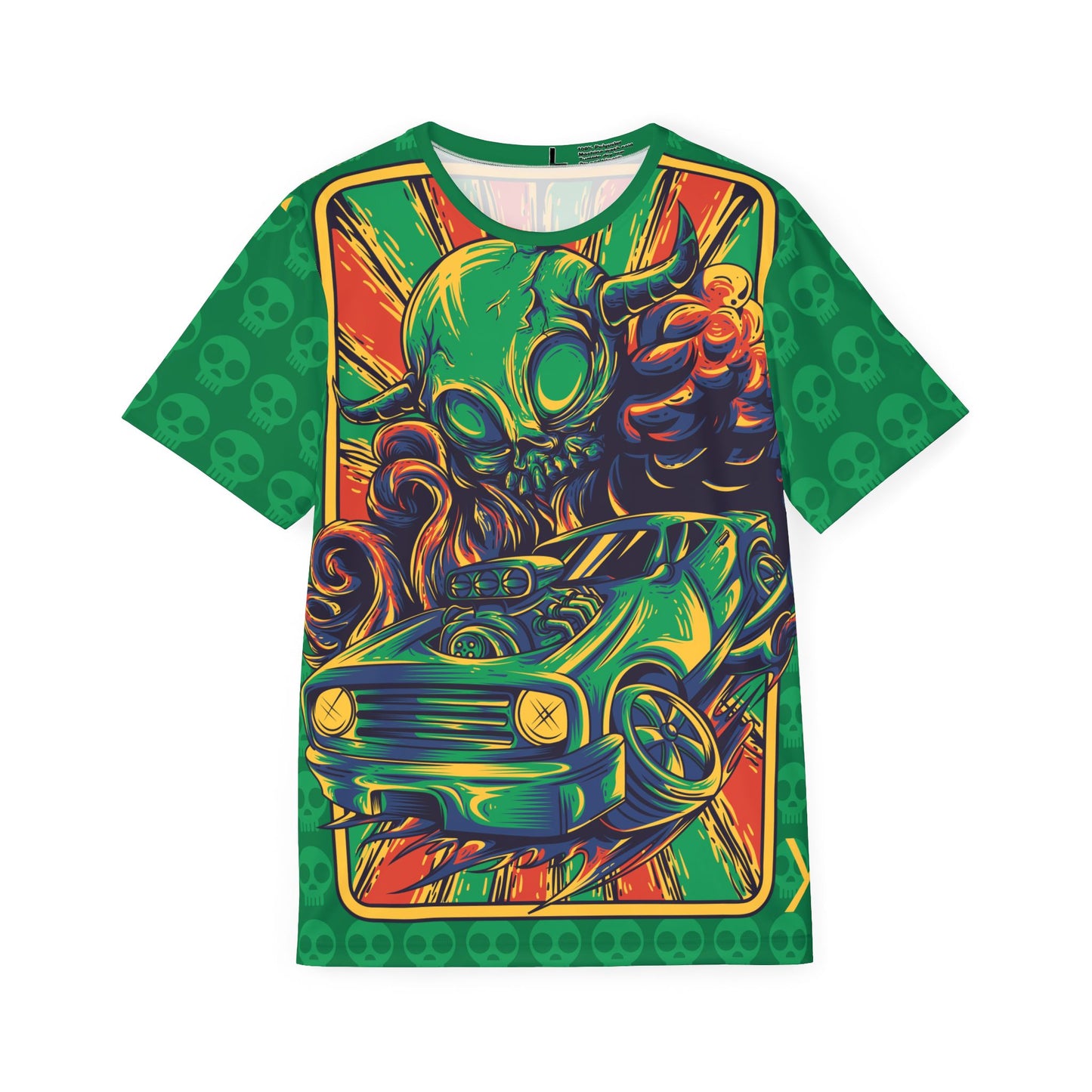 Be24 Fun Graphic T-Shirt, Art Design Poly Shirt, All Over Print Graphic Tee, Monsters T-Shirt, Cartoon Tees