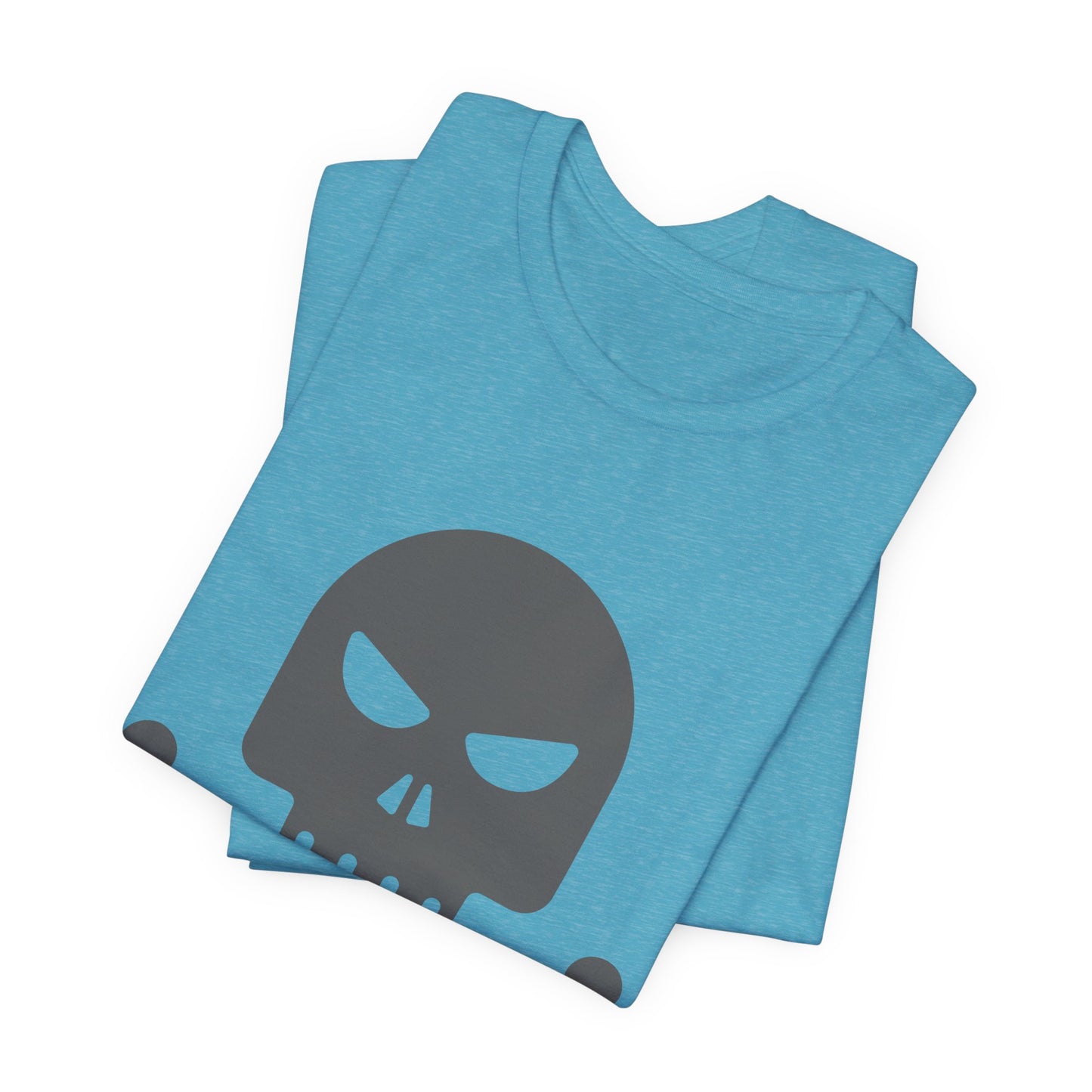 Unisex-T-Shirt aus Baumwolle mit Totenkopf