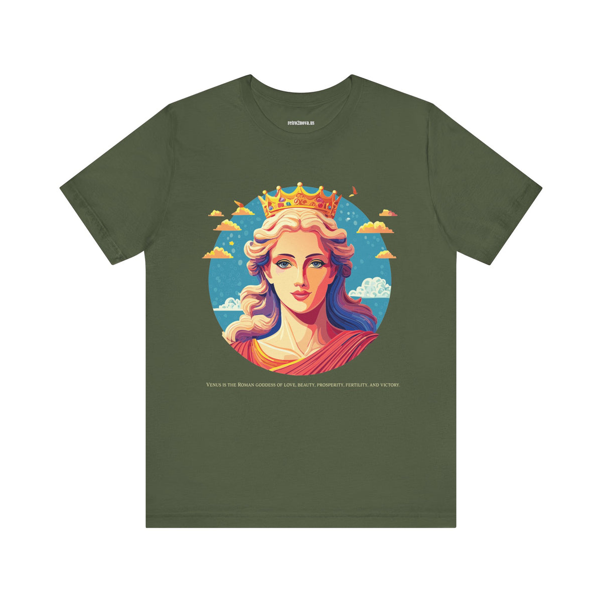 Goddess Graphic Unisex Cotton Bella+Canvas Tee with Venus