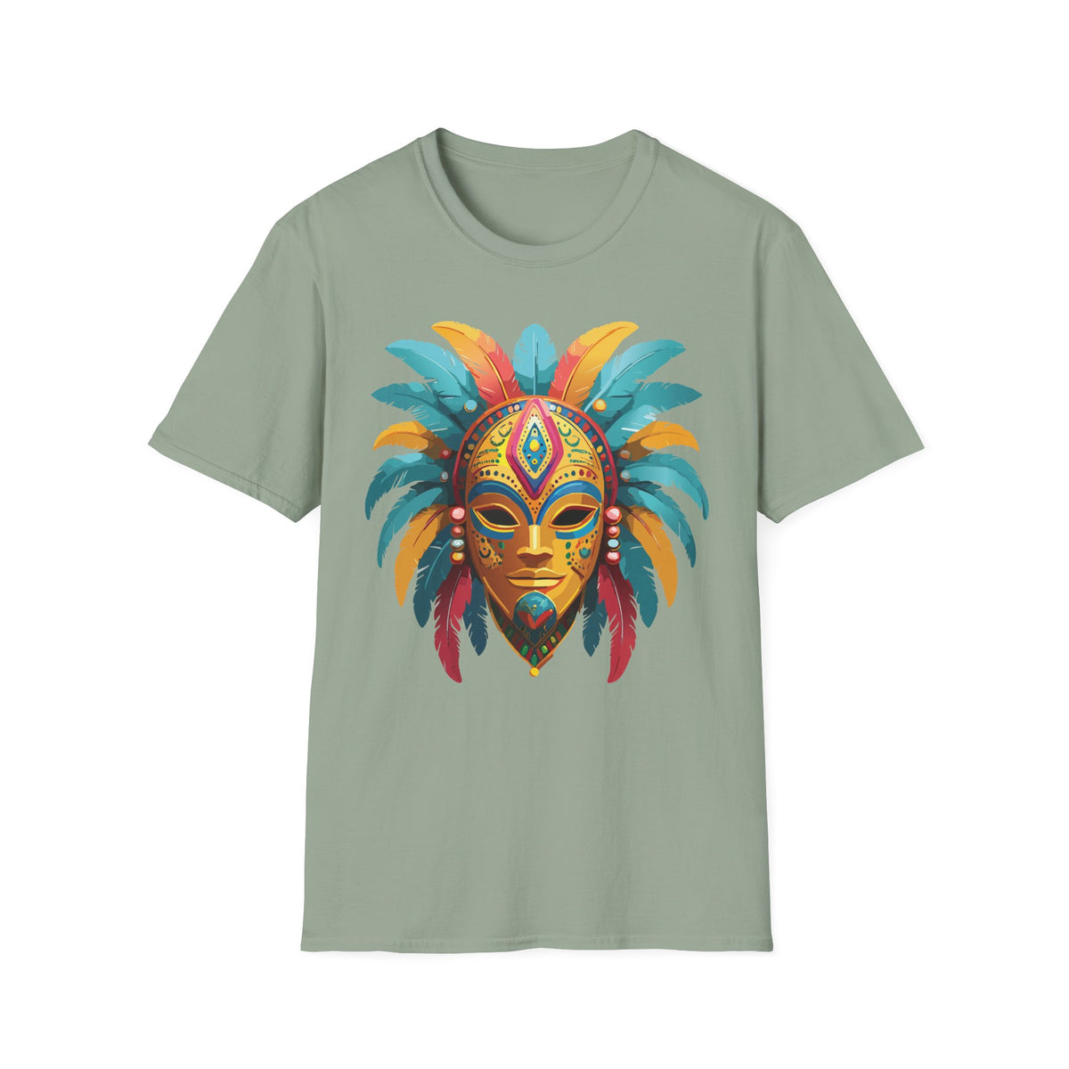 Mask Masquerade Carnival Graphic Tee Gildan Unisex 100 Cotton Tee Shirt h33