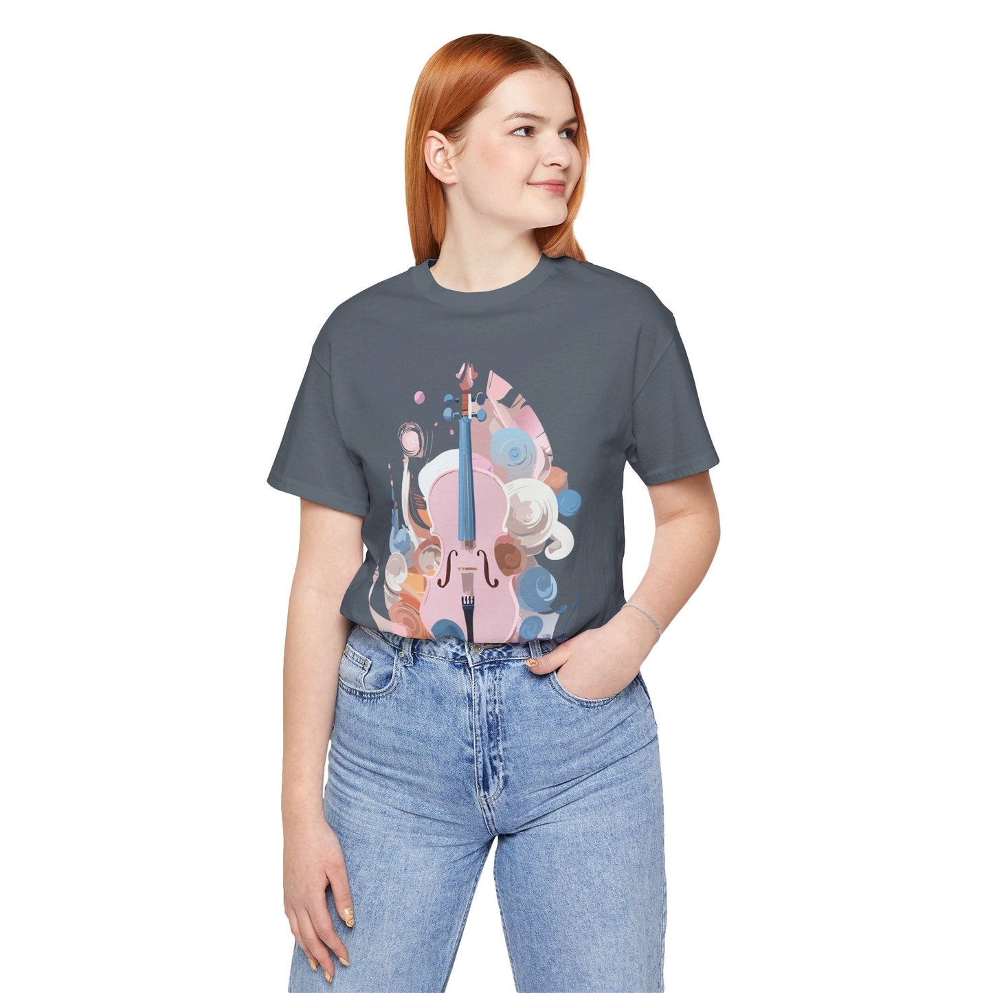 Music T Shirt Unisex Graphic Tee Vintage Inspired Artwork By Adelpha Short Sleeve