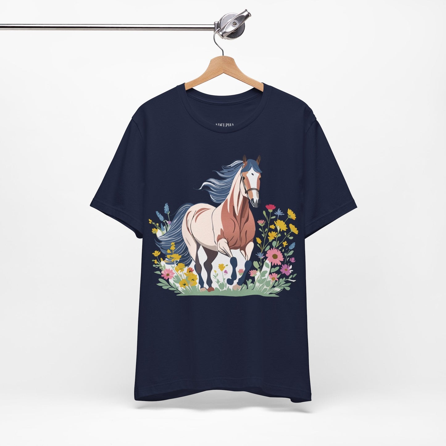 Horse Graphic Unisex 100 Cotton Vintage Animal Art T-Shirt 10