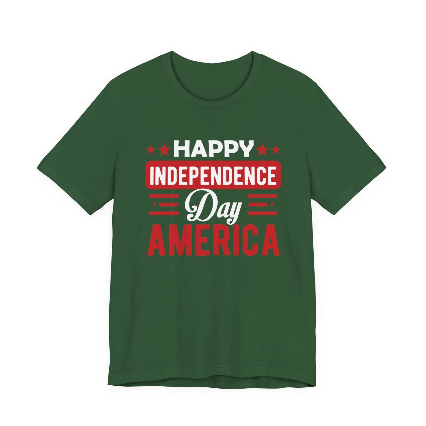Happy Independence Day America Graphic Unisex Cotton T-Shirt 015