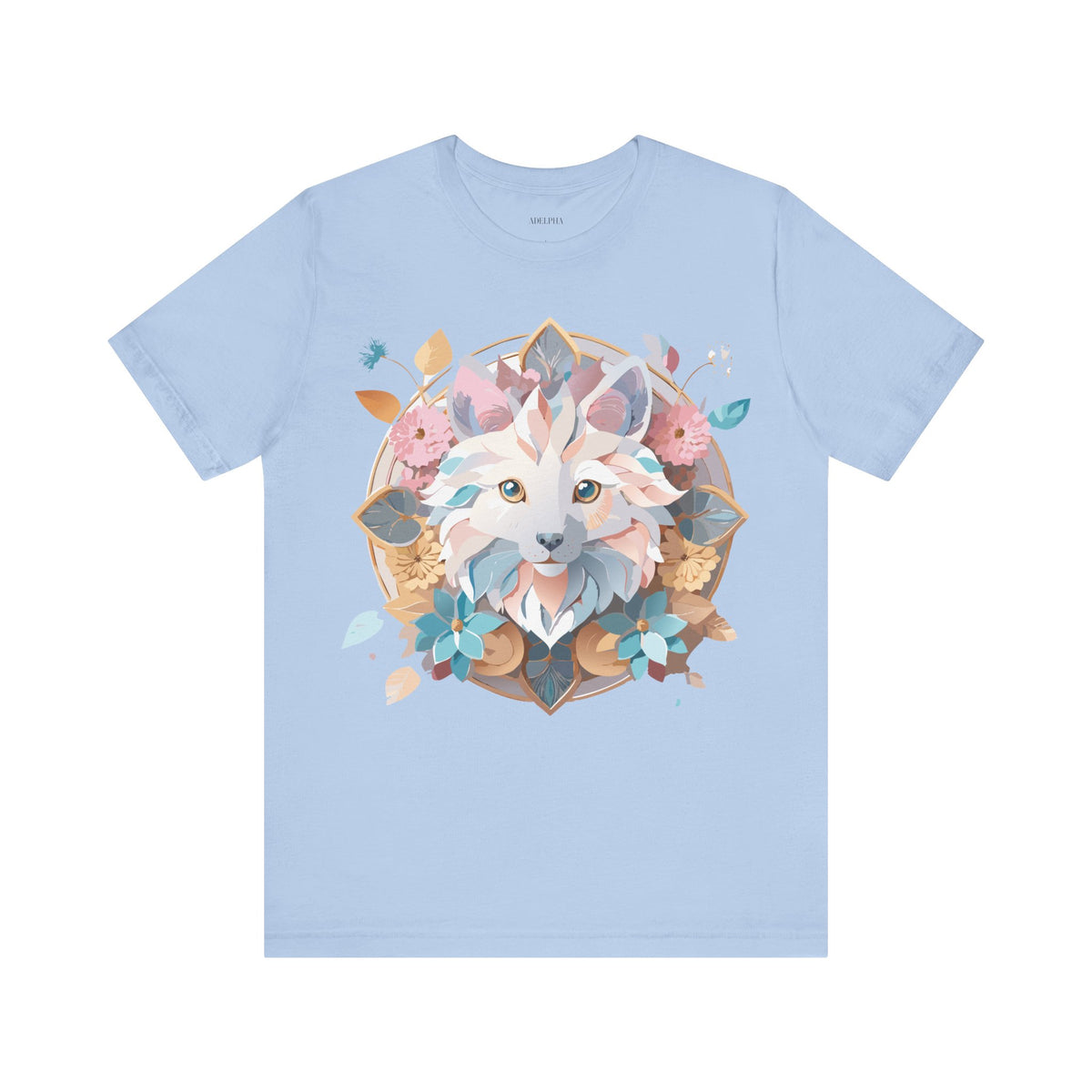 Medallion Graphic Unisex Cotton Bella+Canvas Tee with Art Design d33