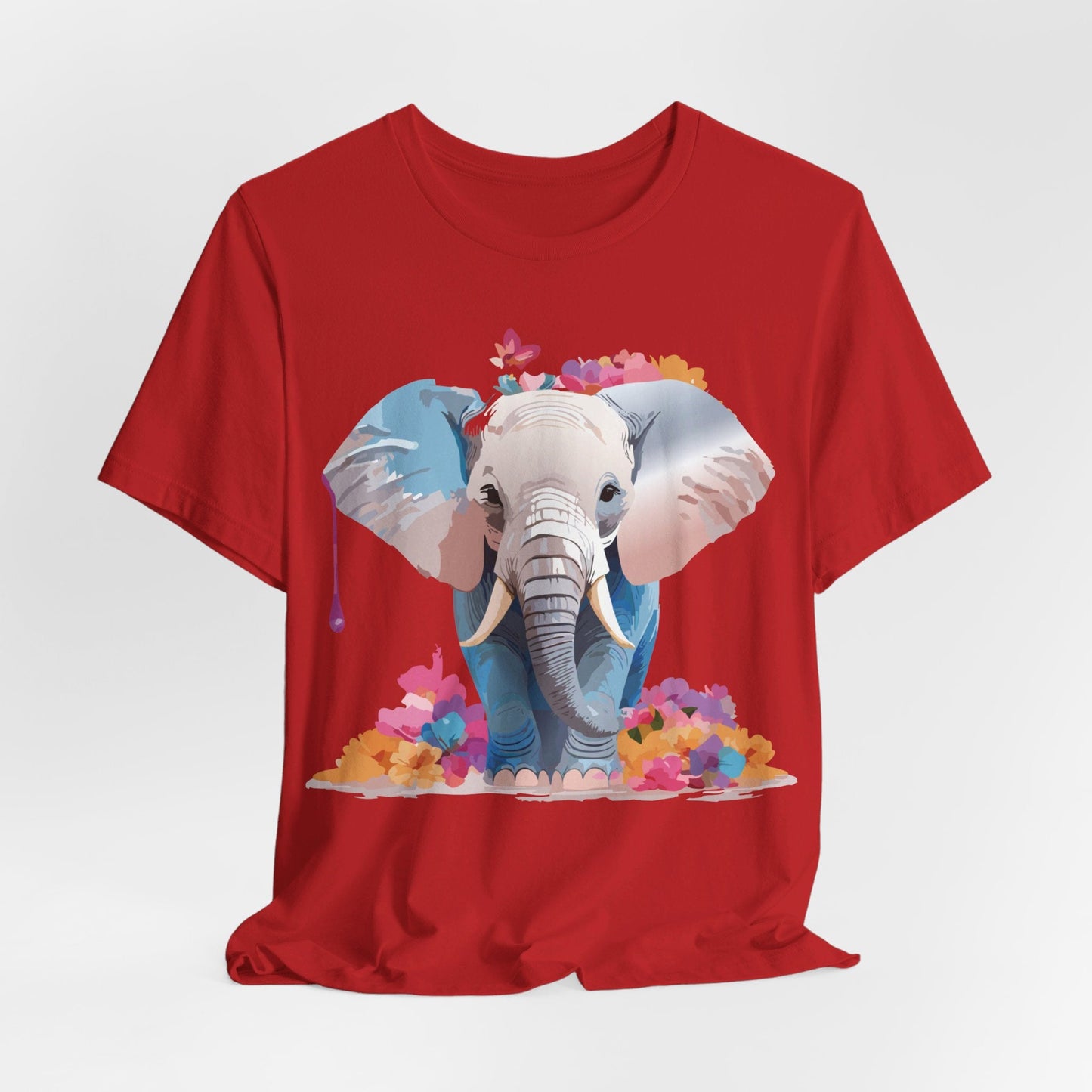 Elephant Graphic Tee Unisex Short Sleeve by Adelpha Premium Vintage Inspired Artwork