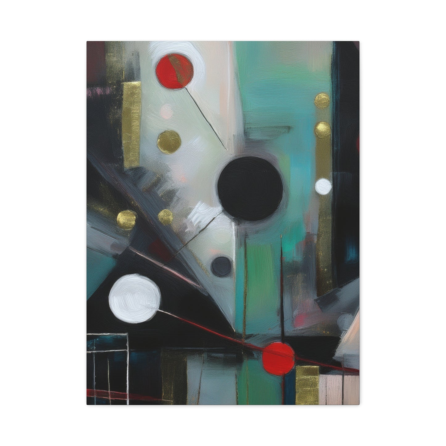 Abstract Oil Painting Print Canvas 20x24,20x30,24x30 24x32,24x36,30x40 32x48,36x48,40x60 Pine-Wood Inner Frame ABS-158