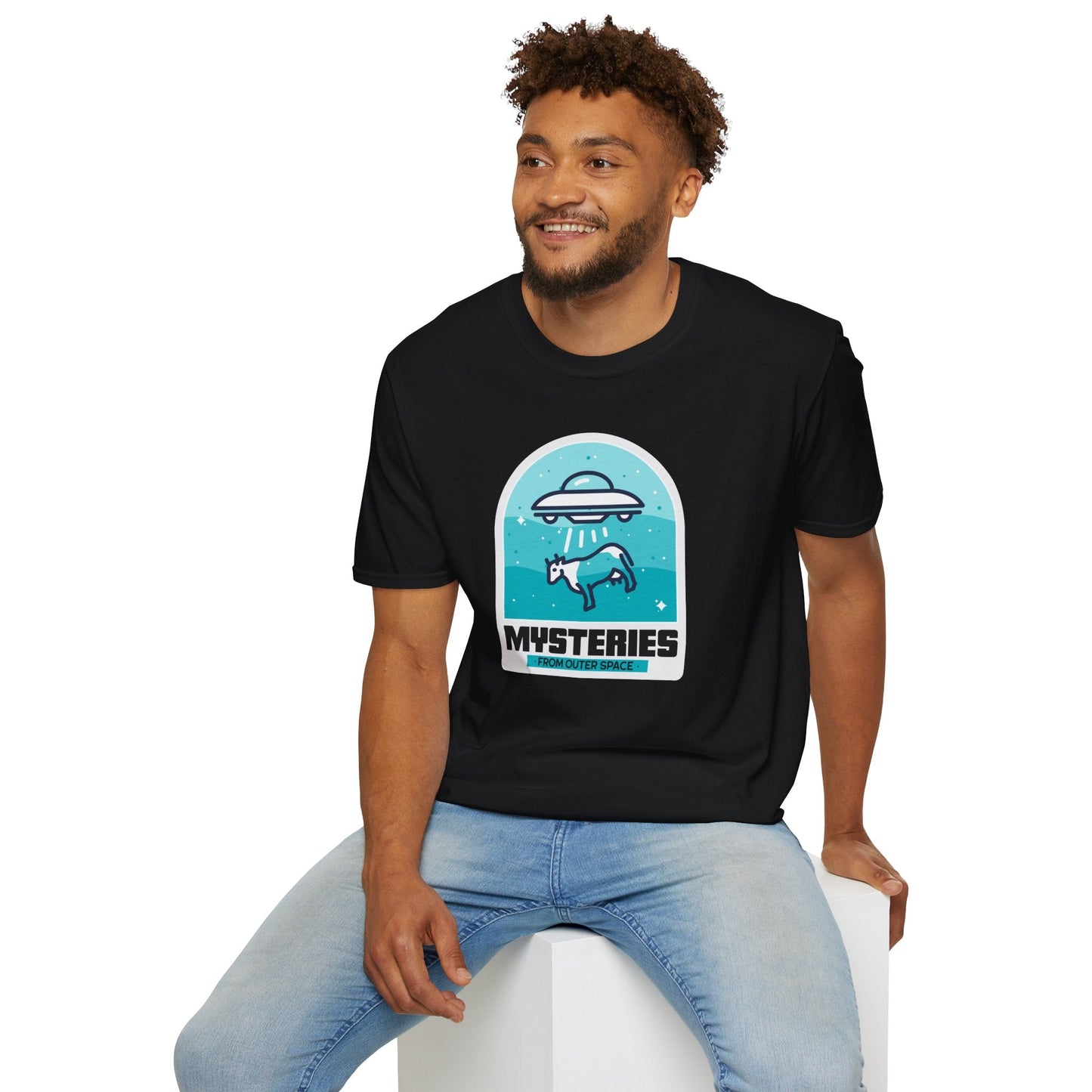 Mysteries UFO Abduction TShirt  Retro Alien Space Graphic Tee