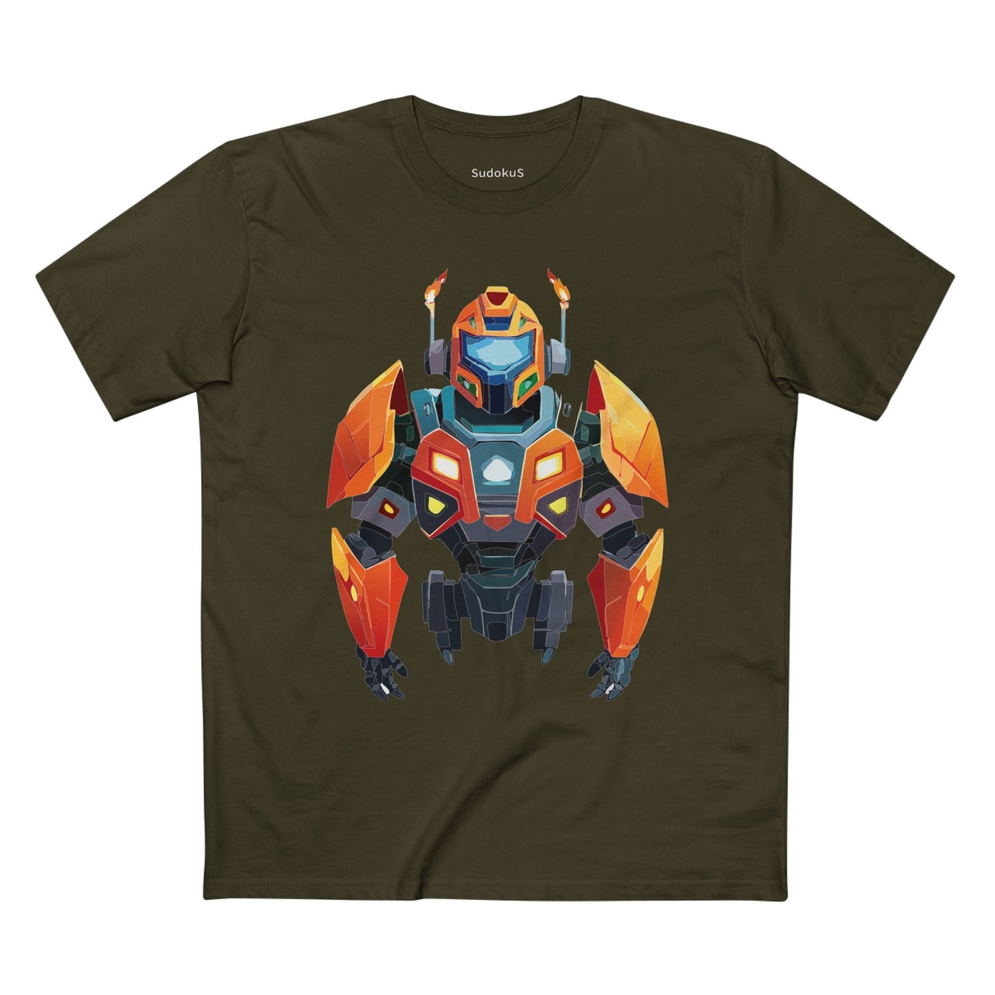 Cyborg Robot Graphic Unisex 100 Cotton Staple Tee 2