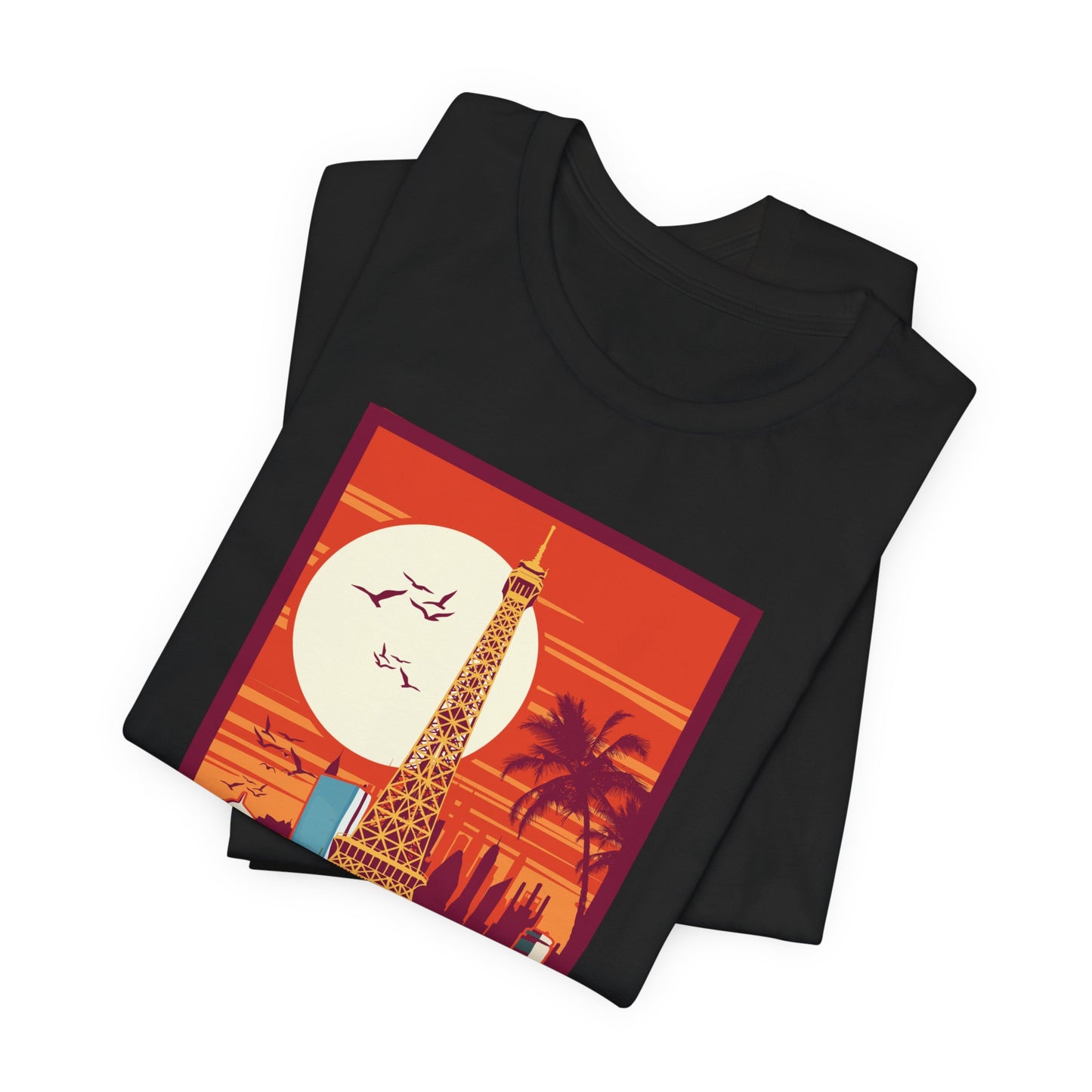 Retro Poster Paris Graphic Design Tee, Paris Shirt, Vintage Tees, Art Design T-Shirt, Graphic Tee, Retro Art Shirts