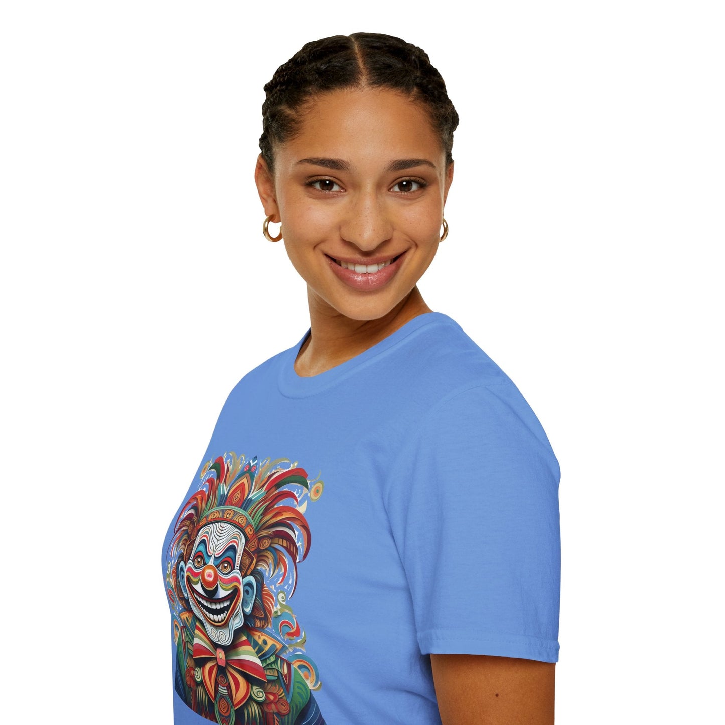 Clown Shirt Unisex Tee Funny Man Circus Shirt Scary Man Tee Gildan Softstyle 64000