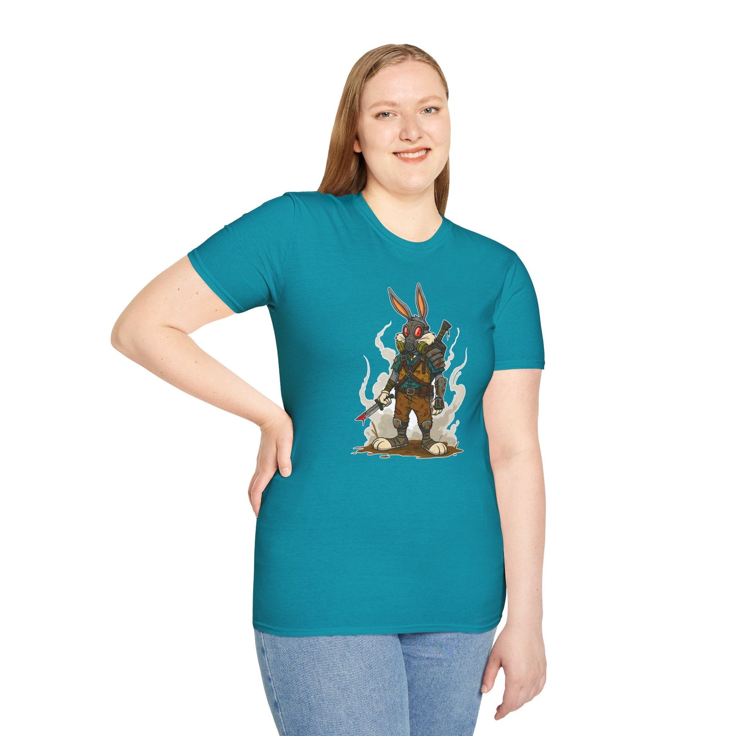 Bugs Bunny T Shirt Unisex Softstyle Cotton Tee With Cartoon Animation Design Artwork