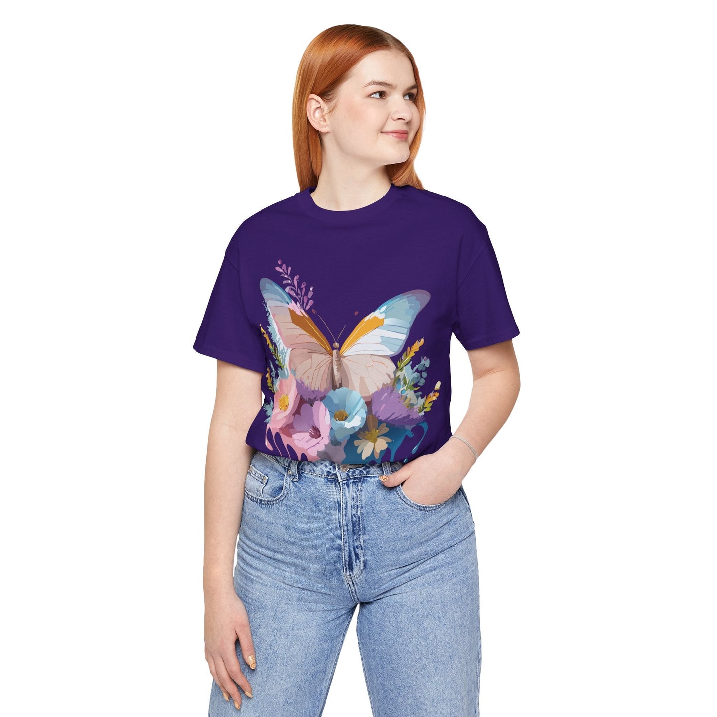 Butterfly Graphic T Shirt Unisex Adelpha Vintage Art Design Tee