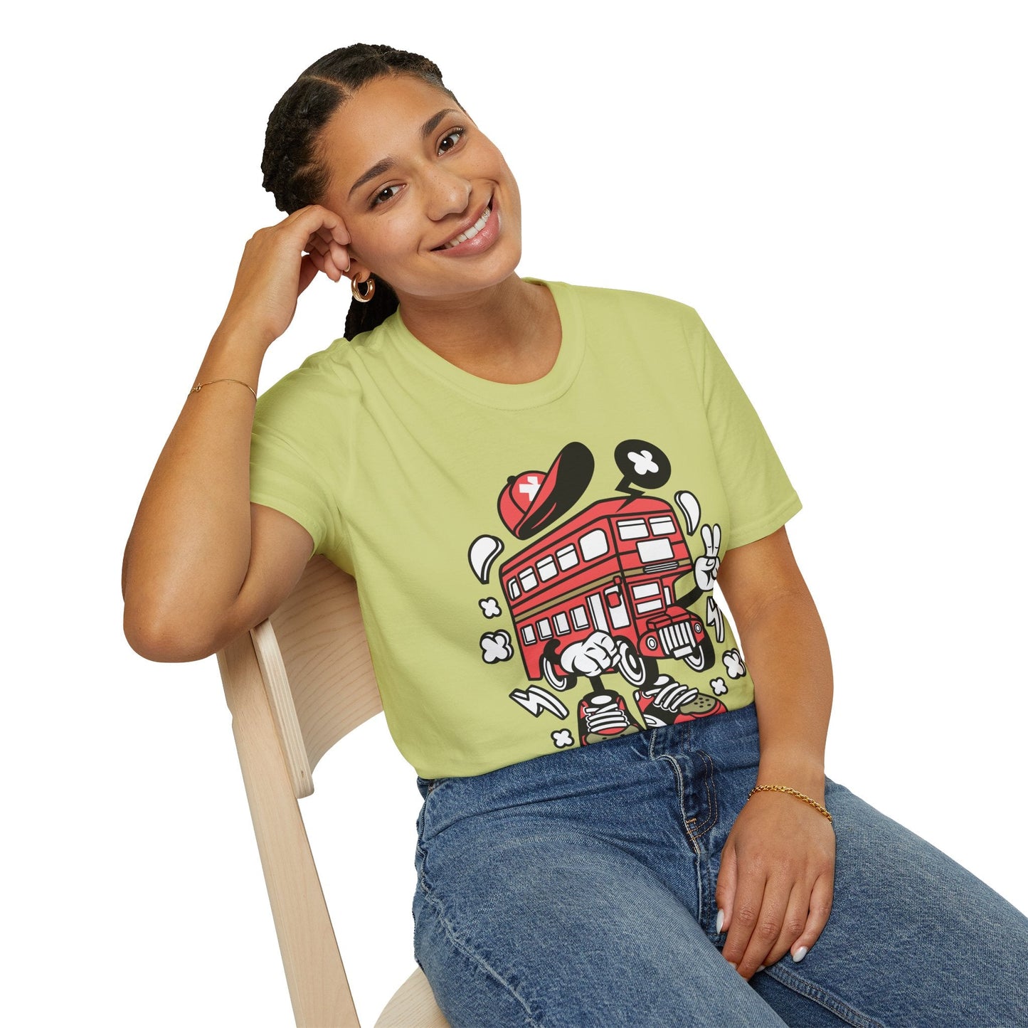 Cartoon Animation T Shirt Funny Tee Unisex Gildan Softstyle 64000 100 Percent Ring Spun Cotton