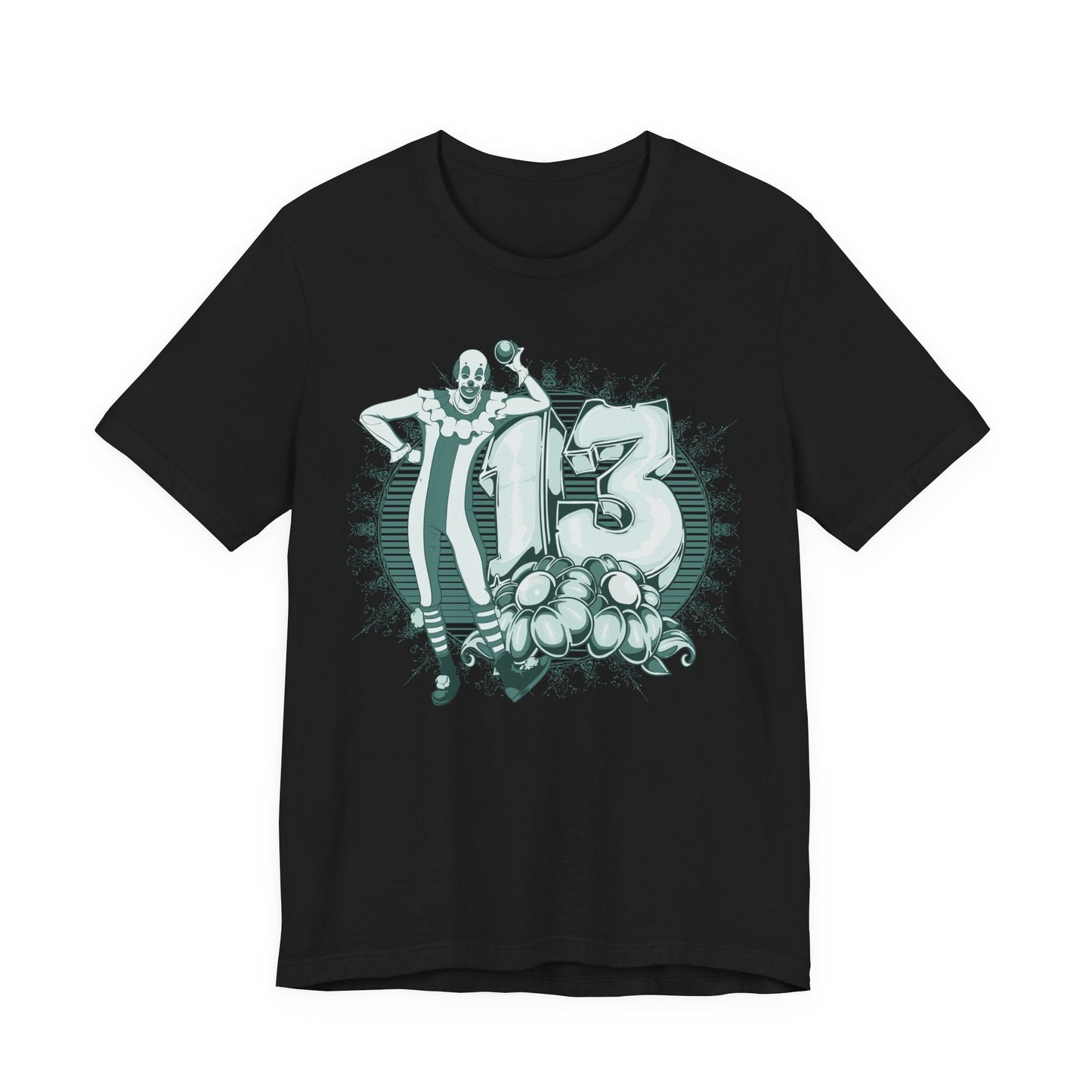 Vintage Clown Graphic Illustration Unisex Cotton T-Shirt Art-39
