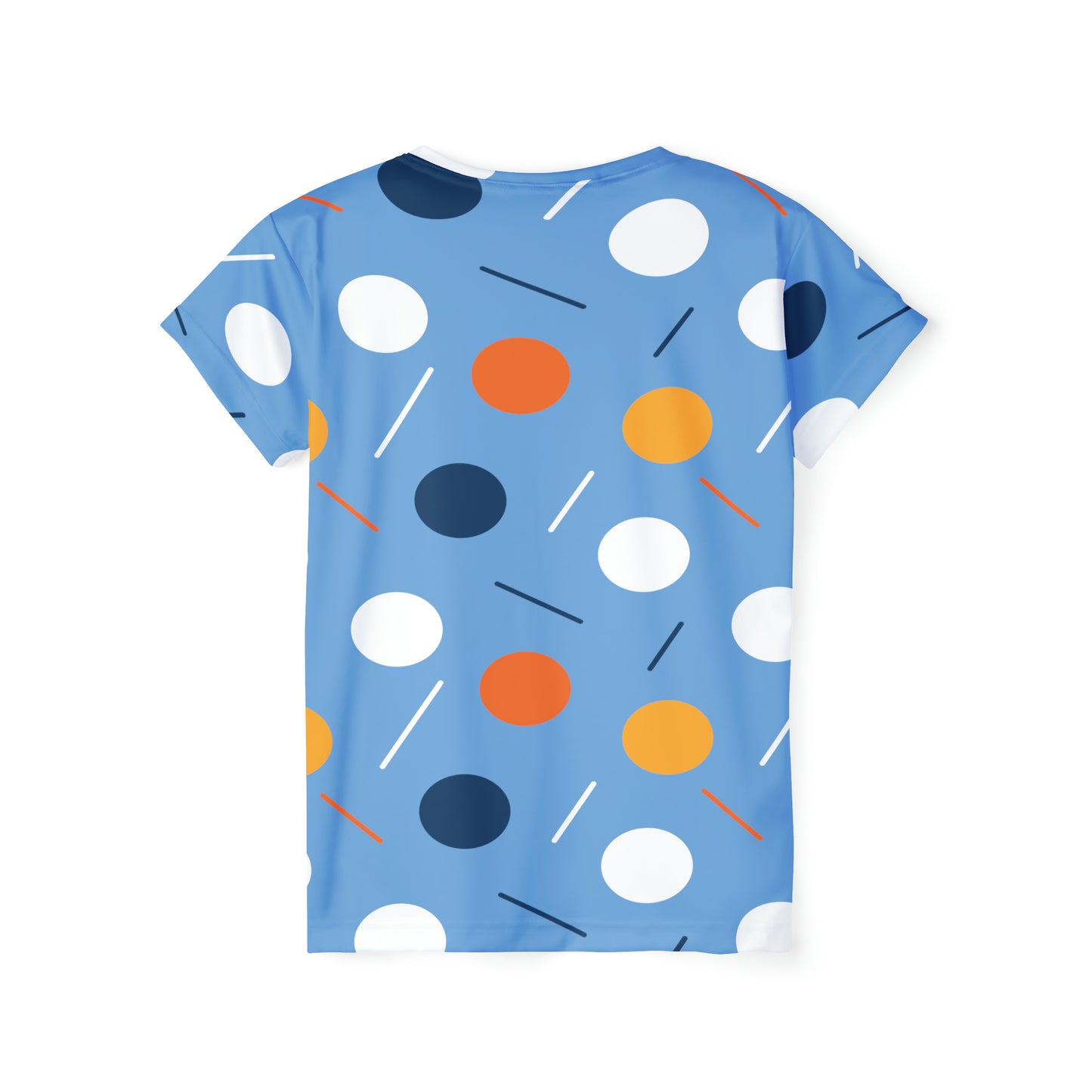 Camiseta de poliéster con estampados abstractos