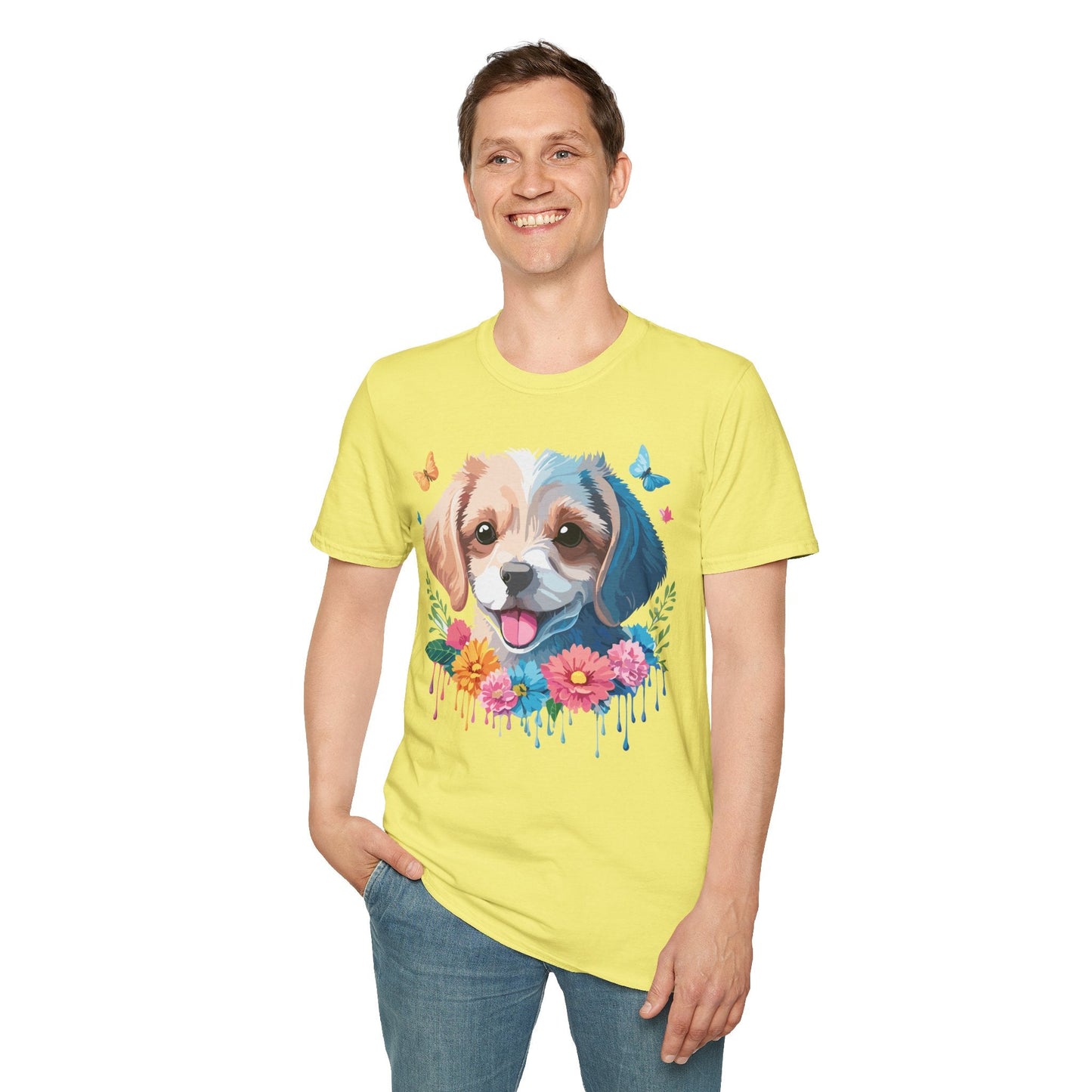 Dog Shirt Unisex Softstyle Tee Gildan 64000 100 Percent Ring Spun Cotton
