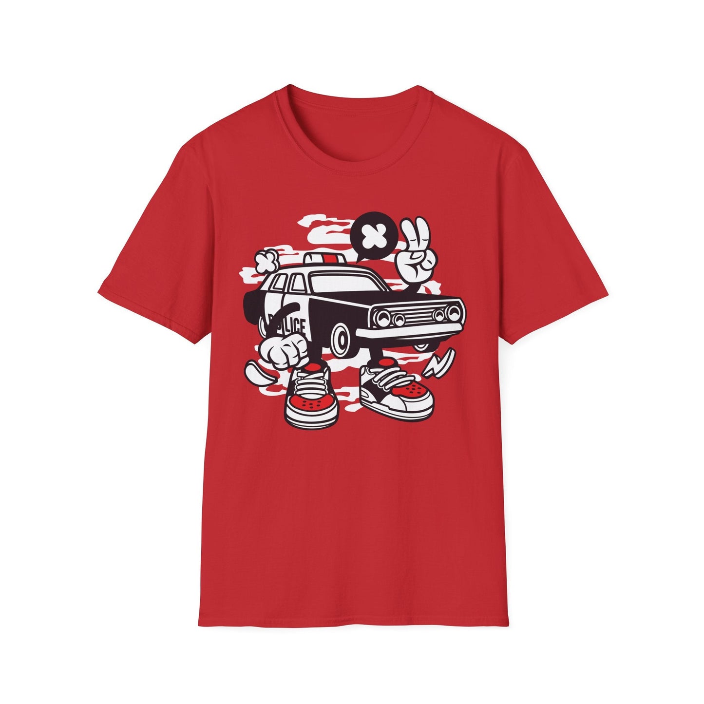 Cartoon T Shirt Animation Tee Funny Unisex Gildan Softstyle 64000 Cotton Tee Comfort