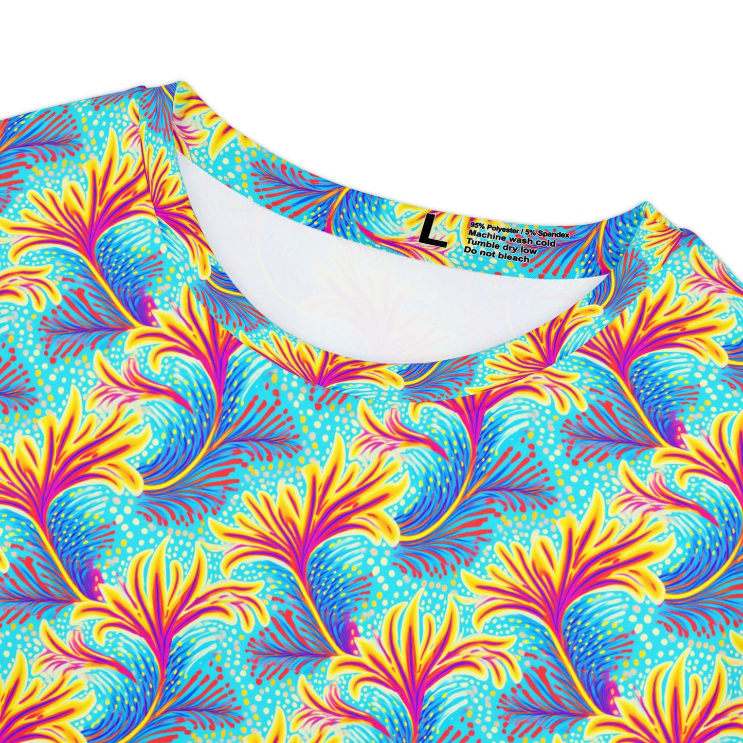 Women Poly Span T-Shirt with Floral Print