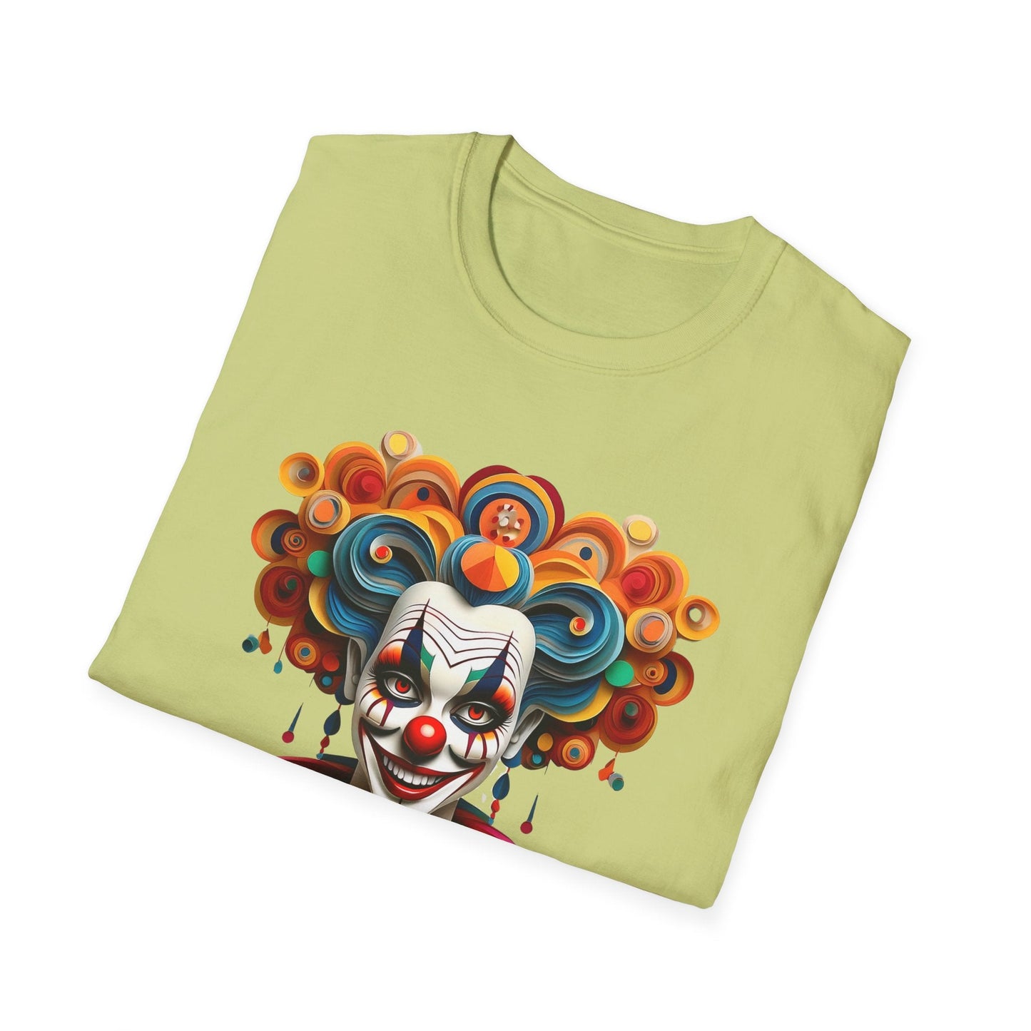 Unisex Clown T Shirt Funny Man Circus Shirt Softstyle Gildan 64000 Short Sleeve Tee