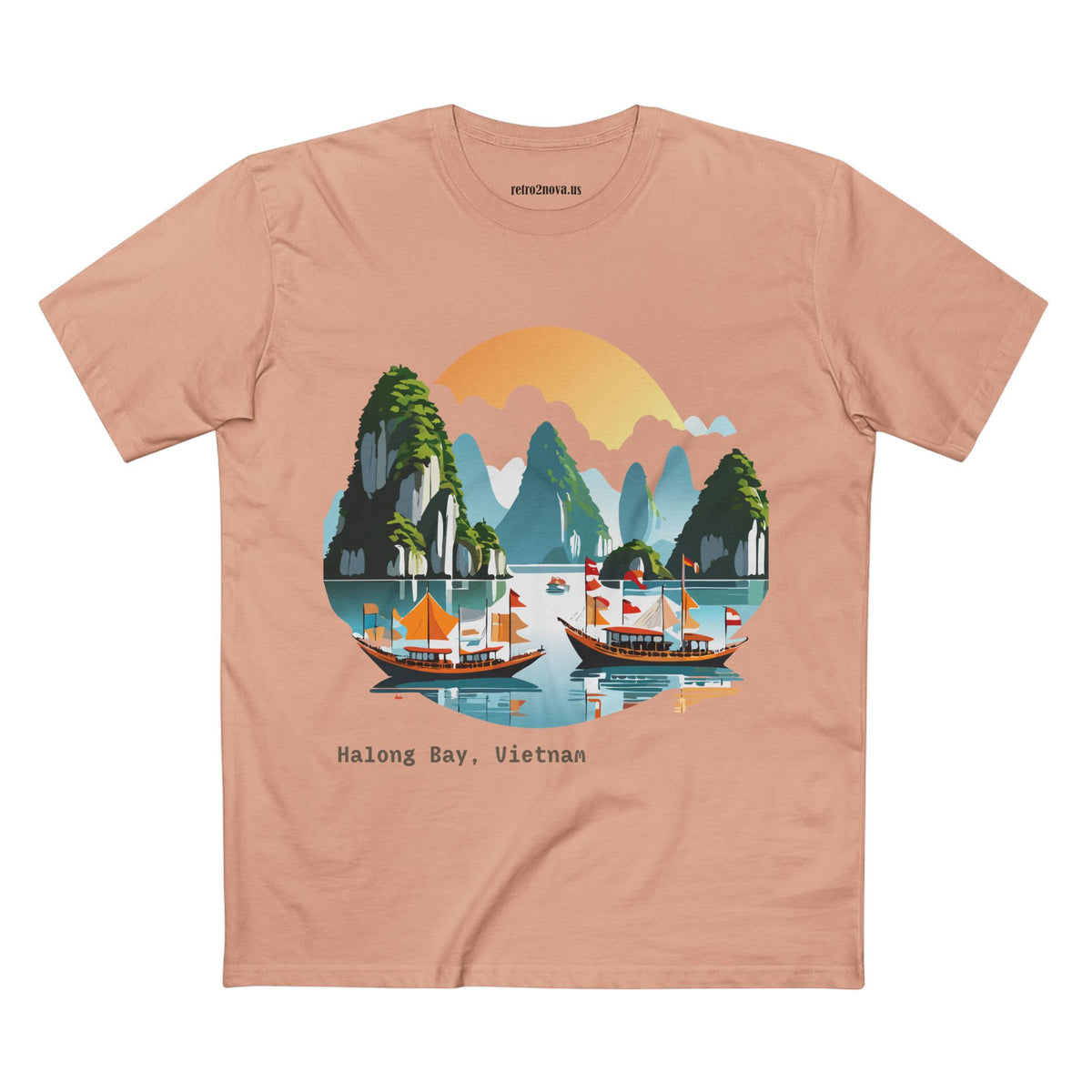 Halong Bay Vietnam landscape tee | Travel shirt, Southeast Asia souvenir