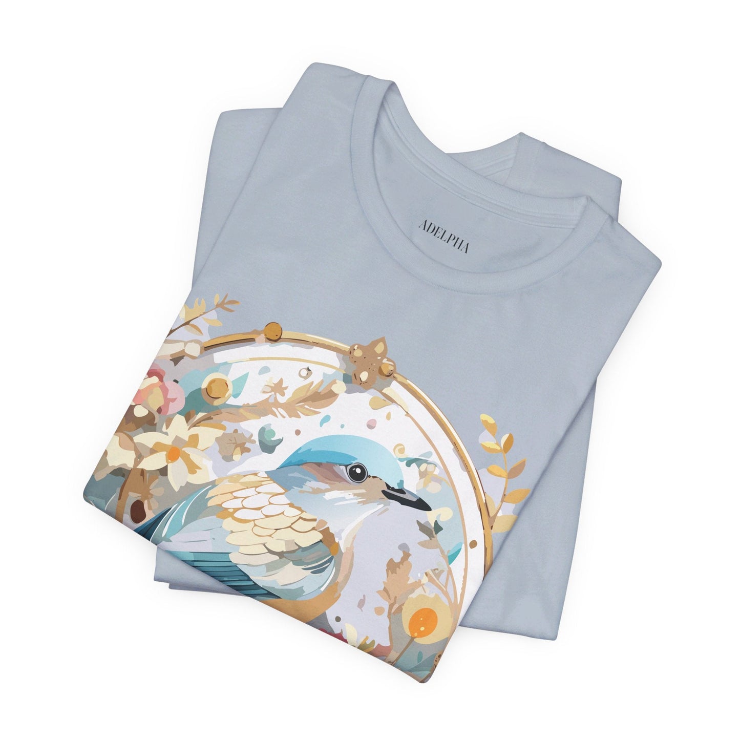 Adelpha Medallion Graphic T Shirt Unisex Short Sleeve Vintage Inspired Art Design