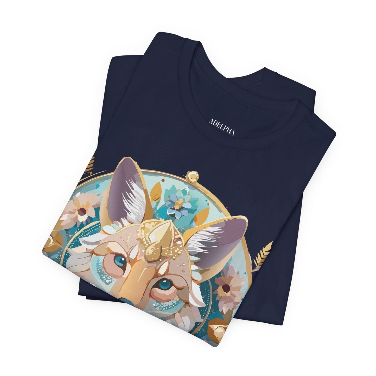 Adelpha Vintage Inspired Graphic Tee Medallion Art Unisex Short Sleeve Shirt Premium