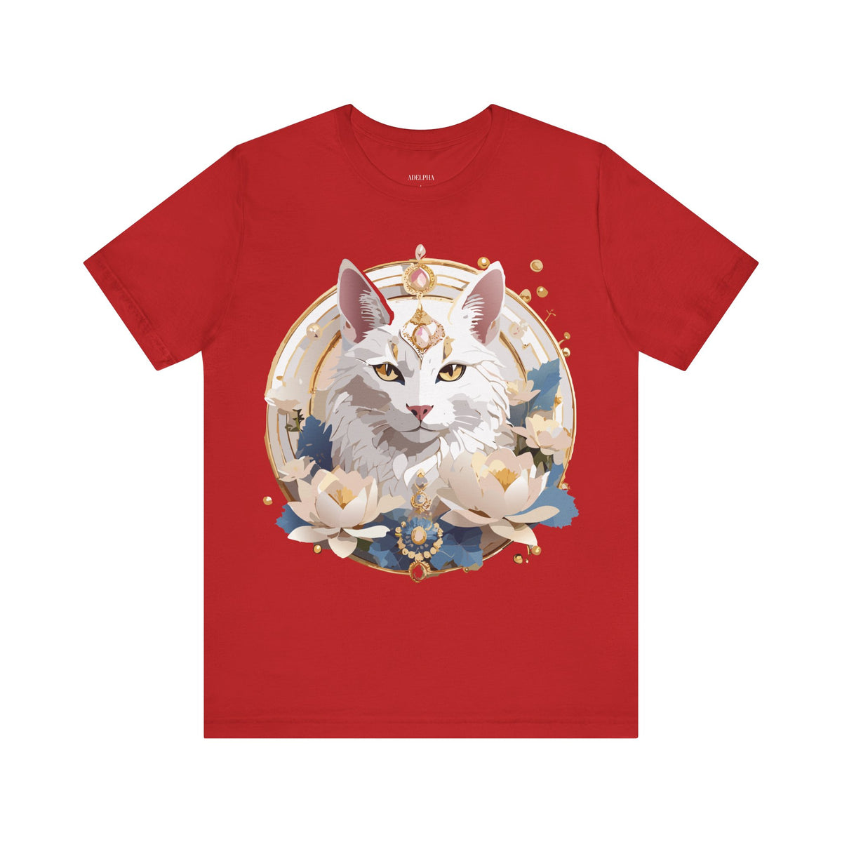 Medallion Graphic Unisex Cotton Bella+Canvas Tee with Art Design d75