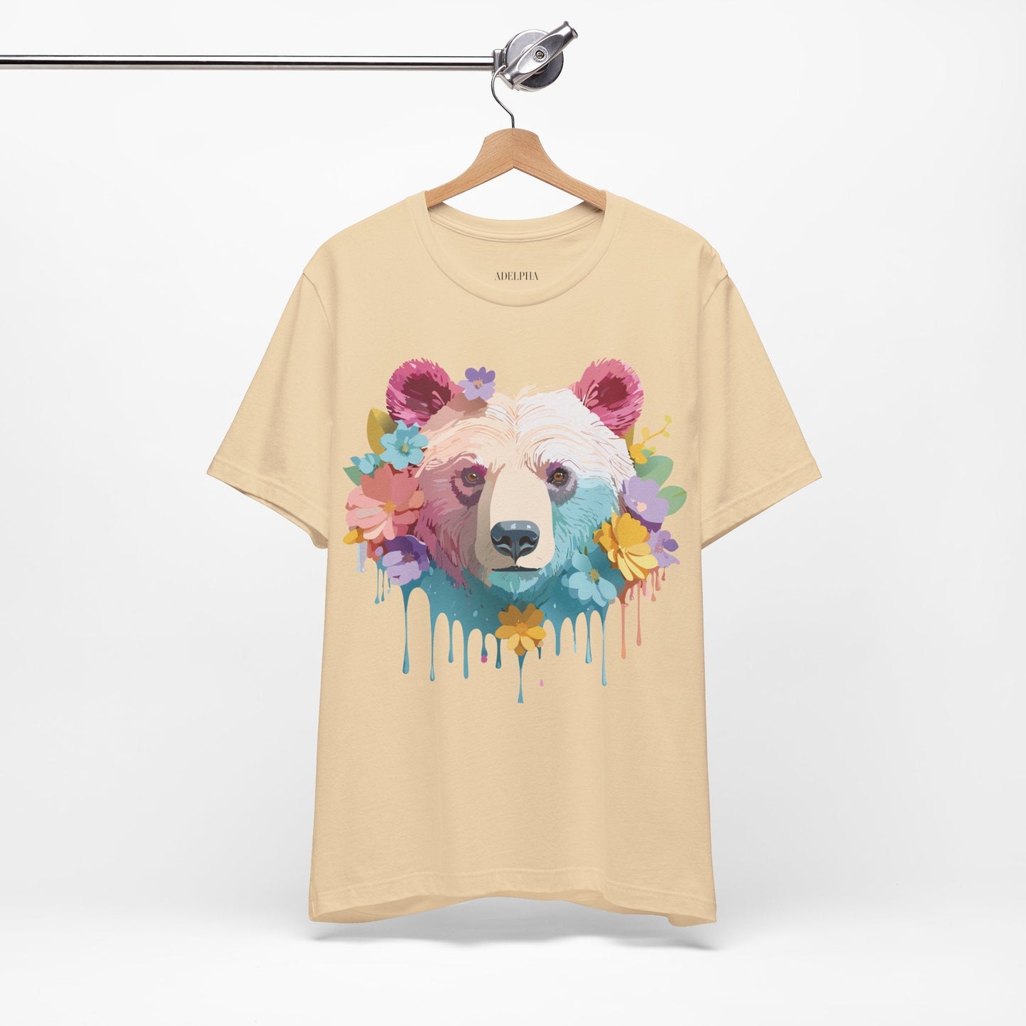 Bear Graphic Tee By Adelpha Unisex Short Sleeve Shirt Vintage Inspired Artwork