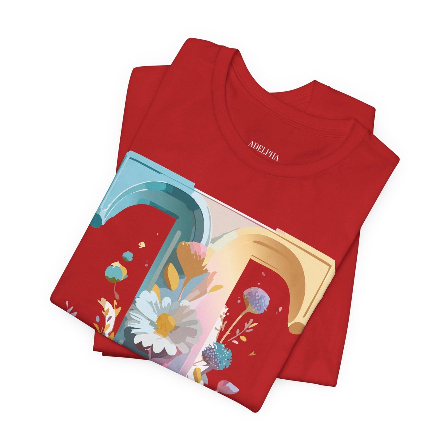 Unisex Graphic T Shirt Letter Shirt Adelpha Vintage Inspired Art Tee Short Sleeve