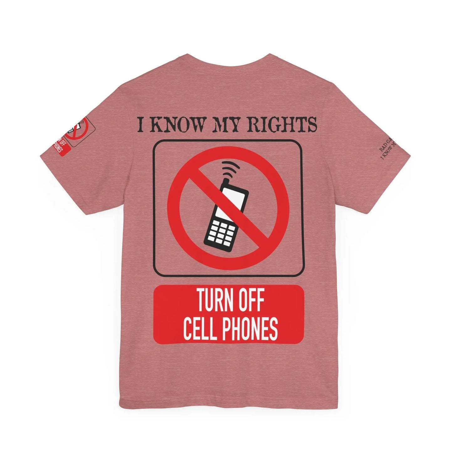 Red Stamp Tee Shirt Made In USA With 100 Percent Cotton Eco Inks From Bad Galaxy Official