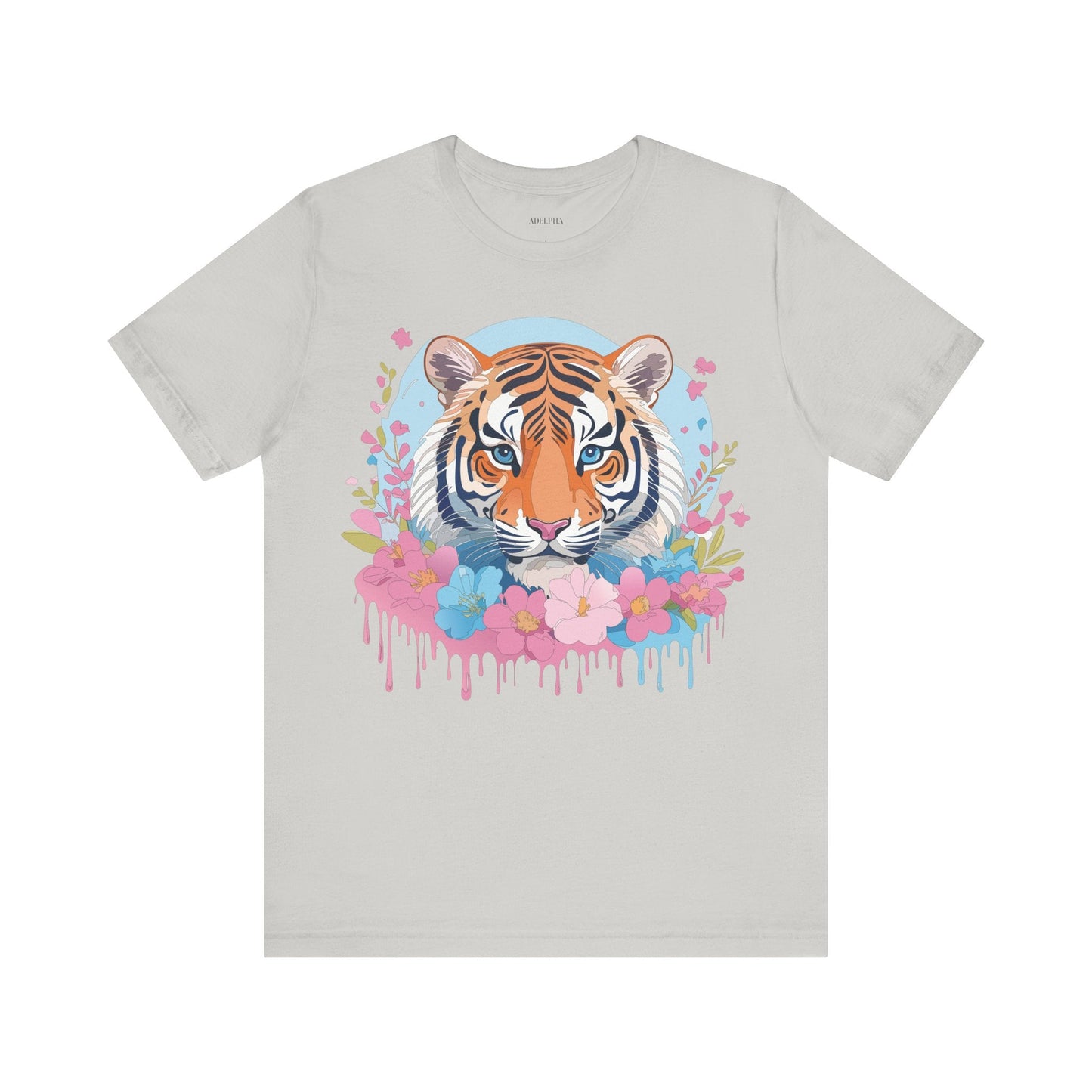 Tiger Graphic Unisex 100 Cotton Vintage Art with Animal Tee 3