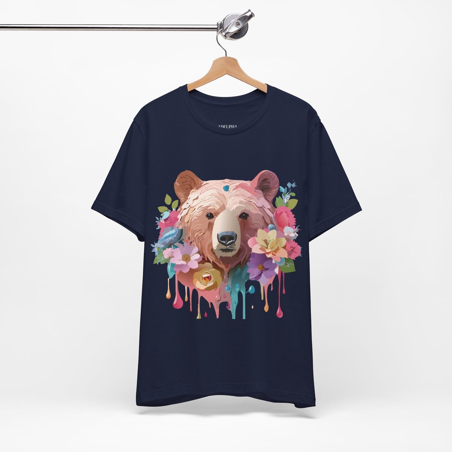 Bear Graphic T Shirt Unisex Adelpha Vintage Art Design Tee Edition
