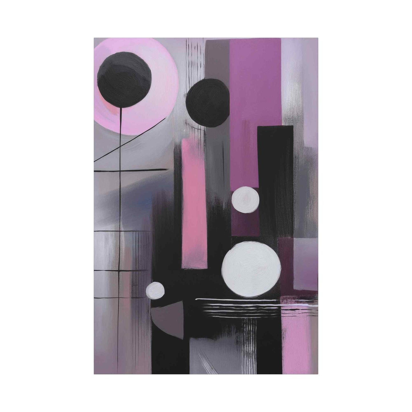 Abstract Geometric Painting Print Canvas 20x24,20x30,24x30 24x32,24x36,30x40 32x48,36x48,40x60 Pine-Wood Inner Frame ABS-44