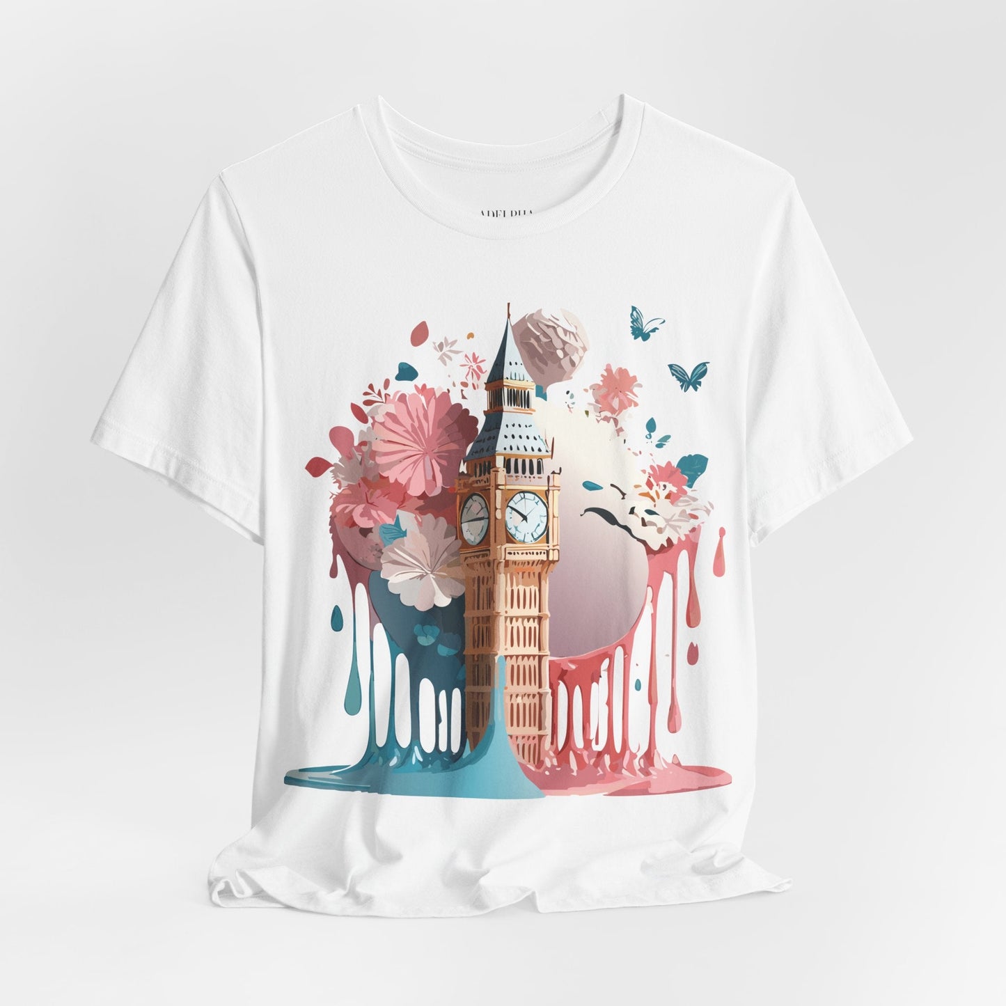 London Tourist Shirt Graphic Tee Unisex Vintage Inspired Artwork By Adelpha Original Collection