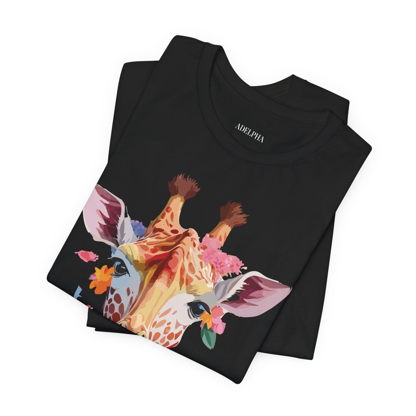 Giraffe Graphic Unisex 100 Cotton Vintage Animal Art T-Shirt 2