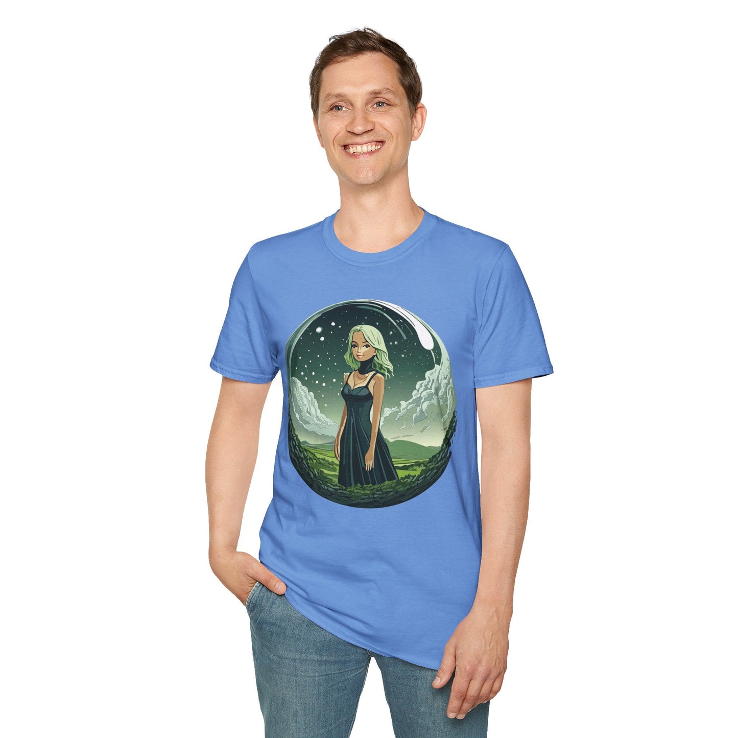 Womens Graphic T Shirt Art Design Tee Ladies Short Sleeve Softstyle 64000 Cotton Ring Spun