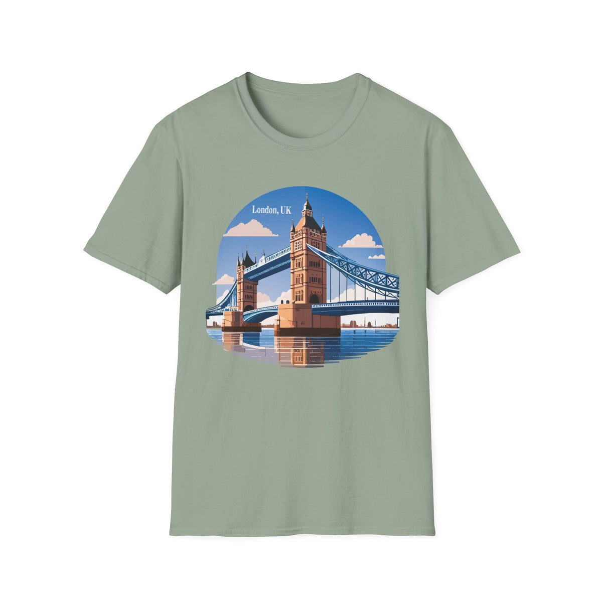 London Tower Bridge Tee | UK Landmark Illustration, Travel Souvenir