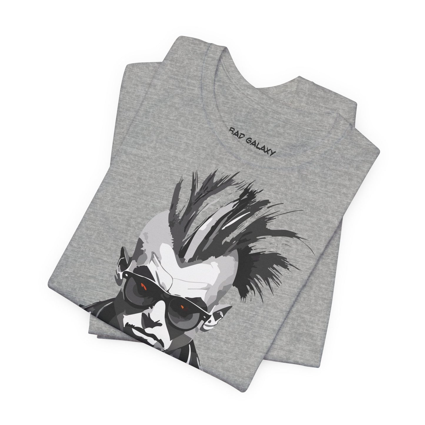 Punk Rock Tee Shirt From Bad Galaxy Made To Order 100 Percent Cotton With Eco Friendly Inks