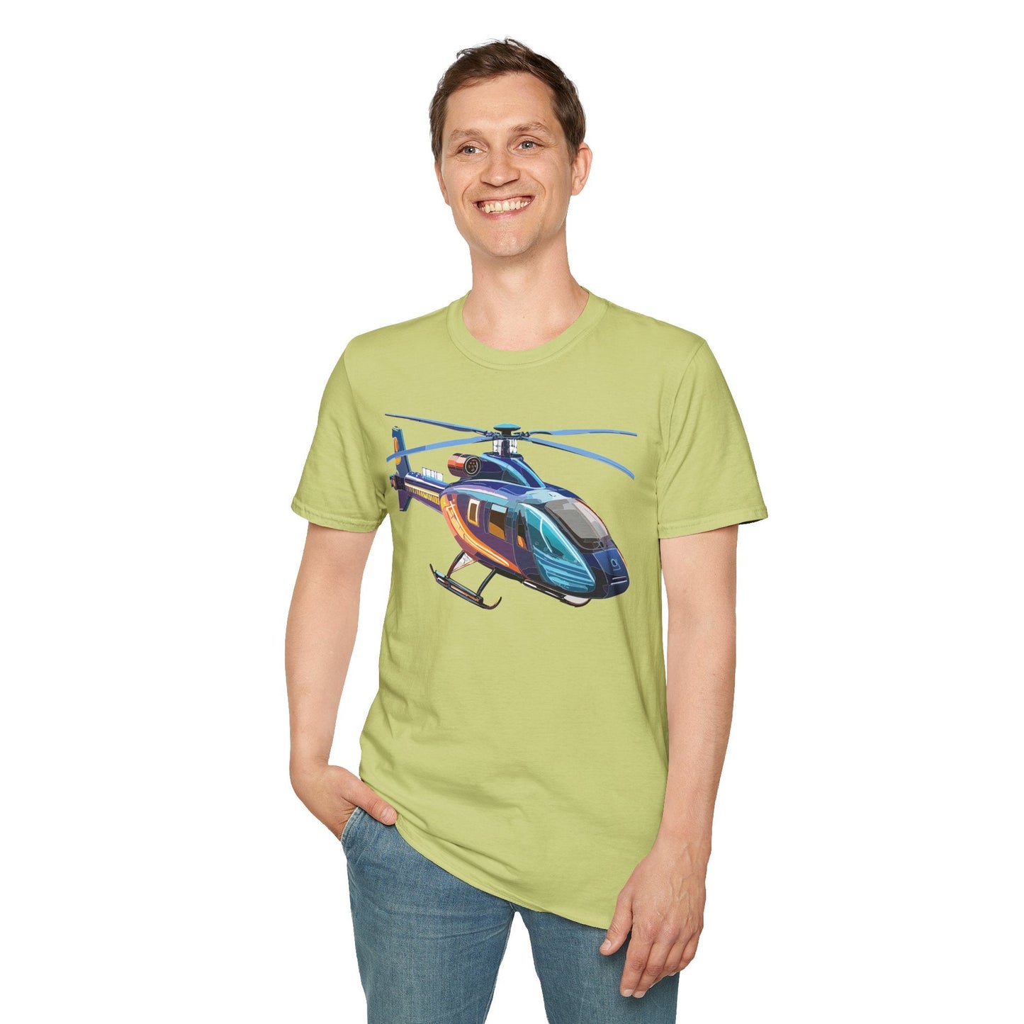 Chopper Helicopter Shirt Unisex T Shirt Softstyle 100 Percent Cotton Comfort Wear
