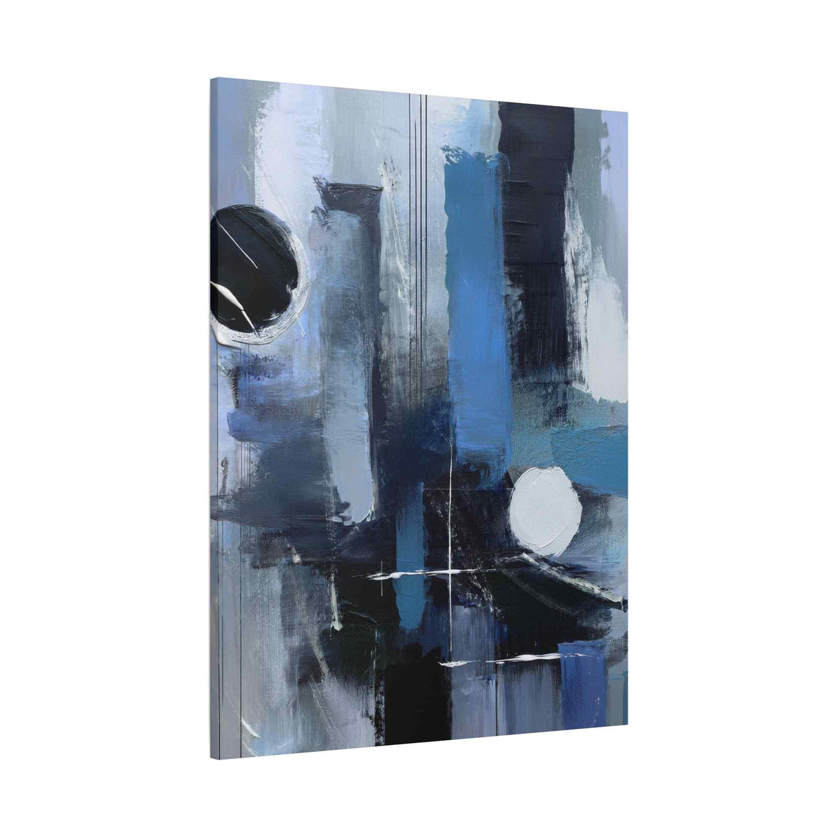 Blue Abstract Painting Print Canvas 20x24,20x30,24x30, 24x32,24x36,30x40, 32x48,36x48,40x60 Pine-Wood Inner Frame ABS-25