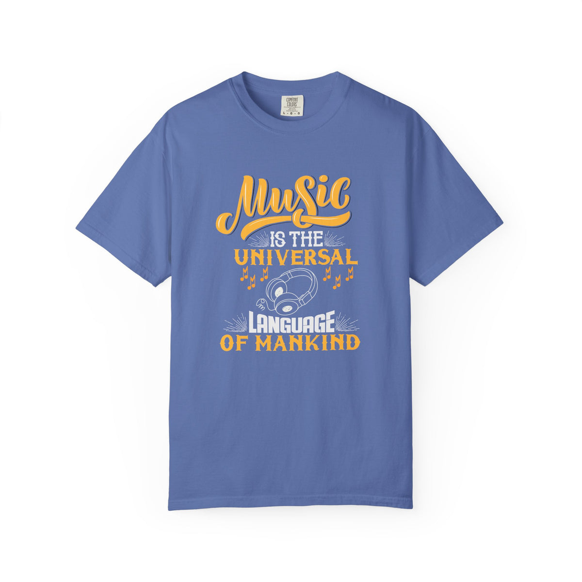 Music Is the Universal Language of Mankind T-shirt Music Quote Unisex Cotton Tee 063