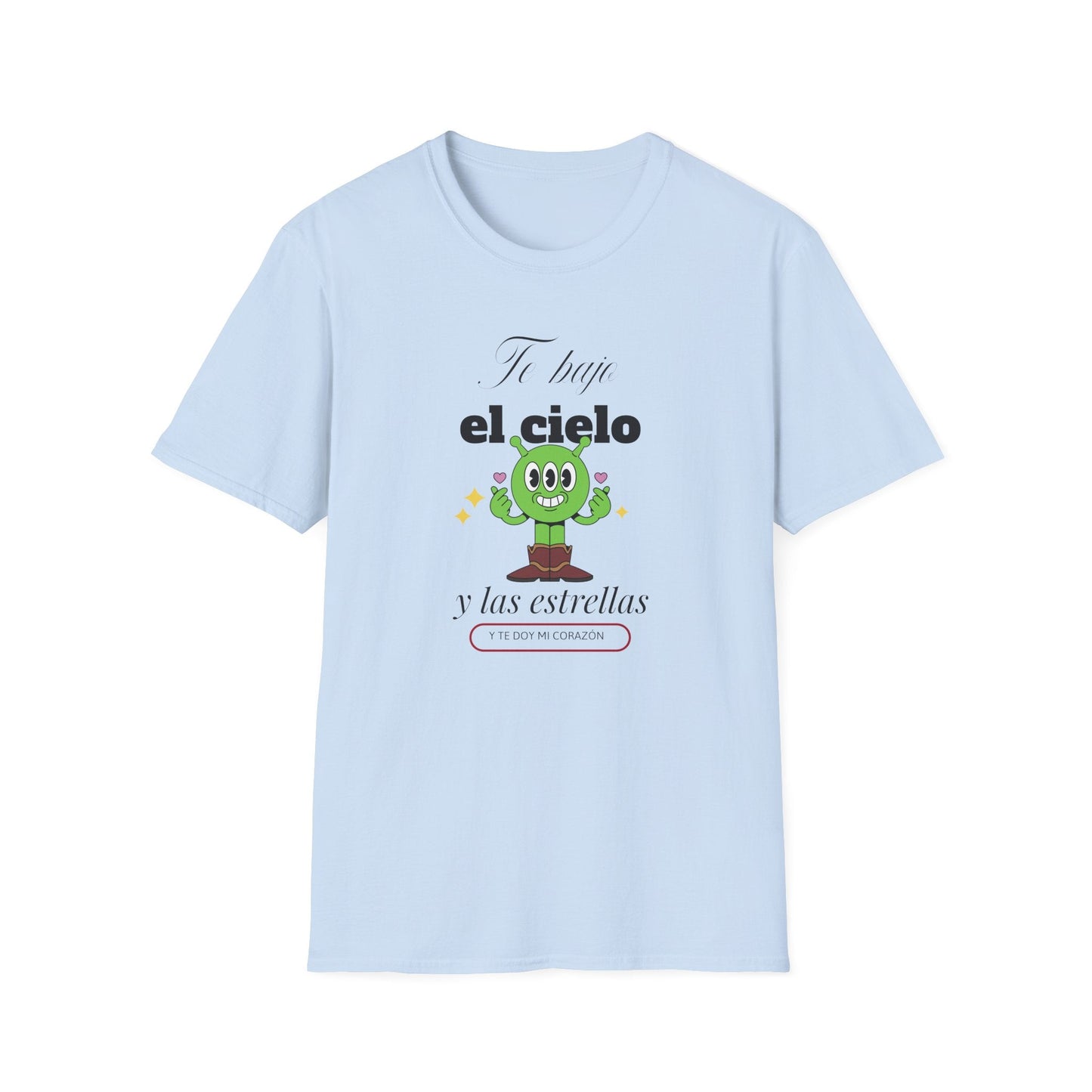 TShirt  Spanish Te llevo el cielo y las estrellas Cute Cactus Graphic