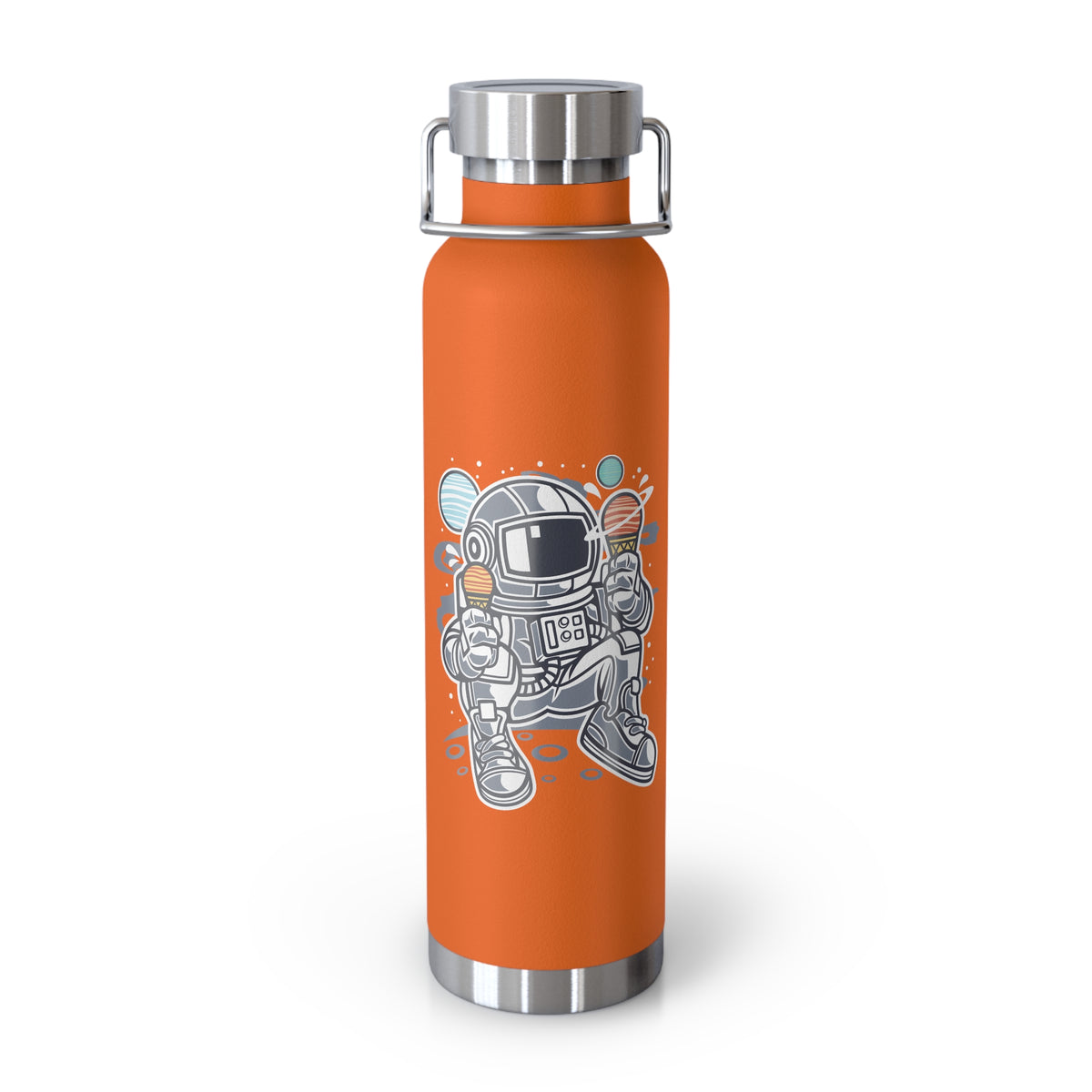22oz Copper Insulated Water Bottle with Cartoon Design - CV5