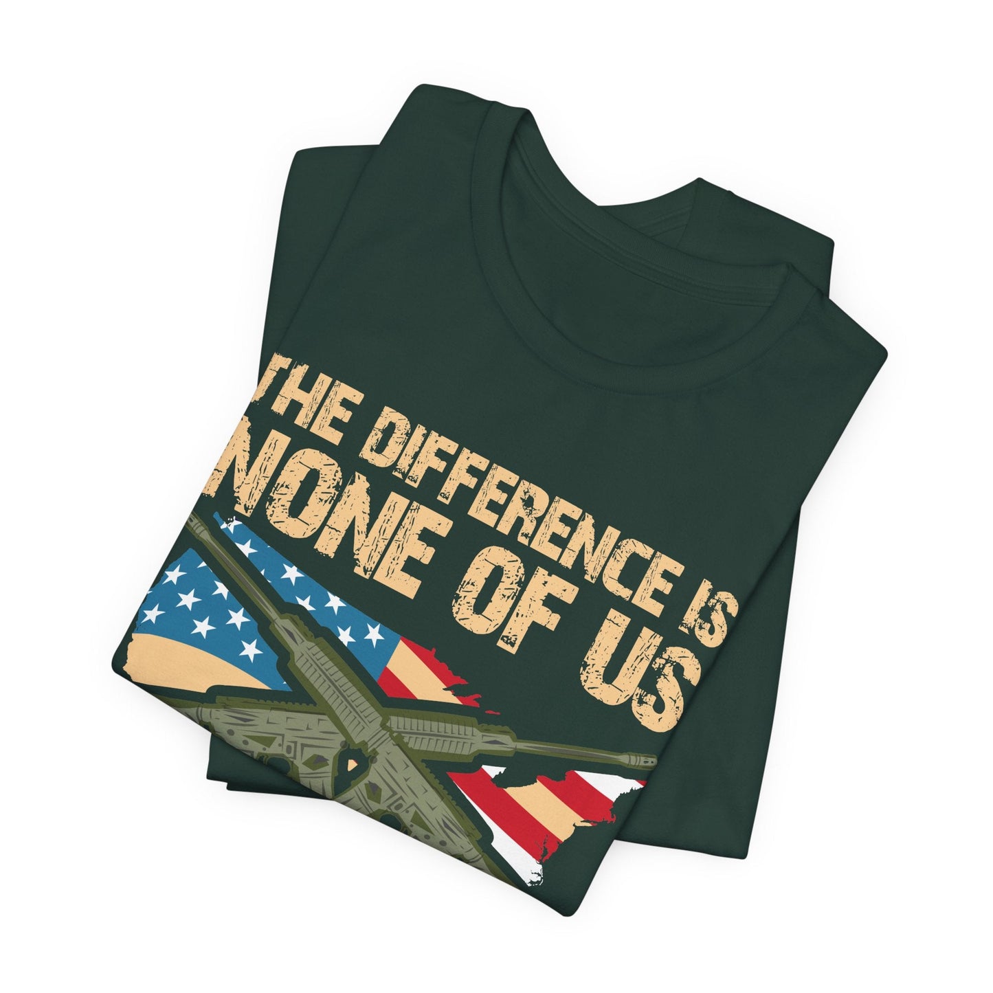 Army Veteran Patriotic Graphic Design Unisex Cotton T-Shirt v18