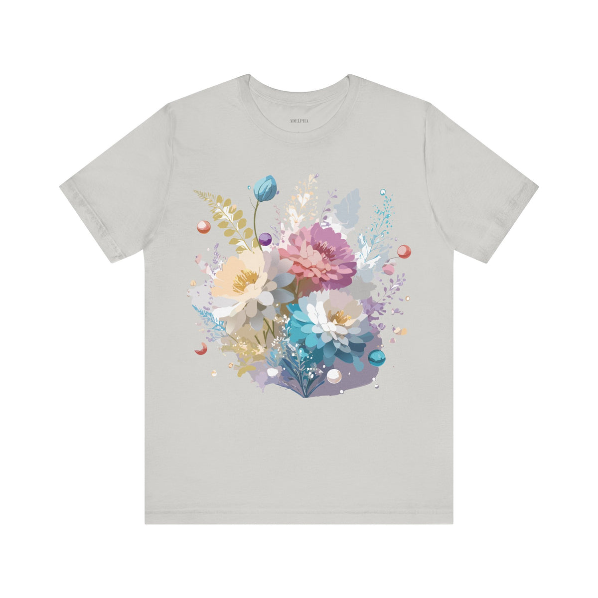 Floral Graphic Tee Shirt - Bella+Canvas Unisex 100 Cotton 8