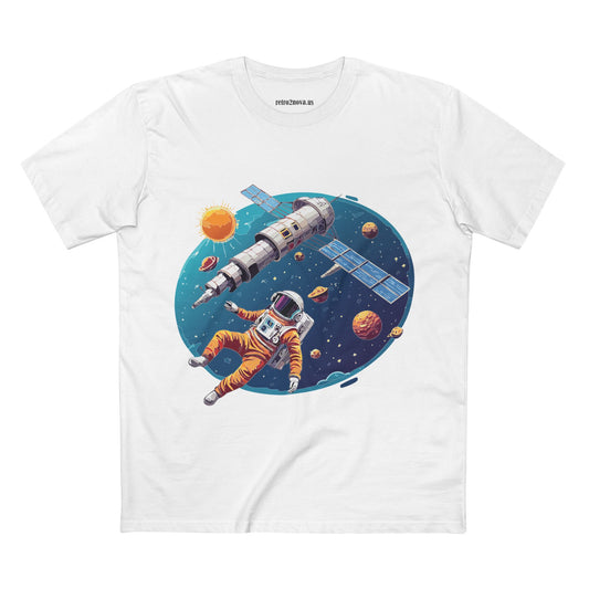 Cosmos Astronaut Graphic Tee Staple Unisex 100 Cotton Tee Shirt - CS-23