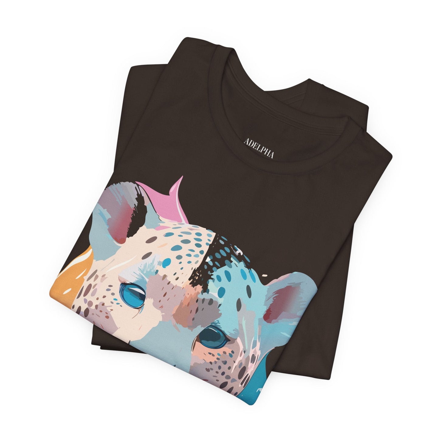 Cheetah Graphic Unisex 100 Cotton Artwork Tee 5